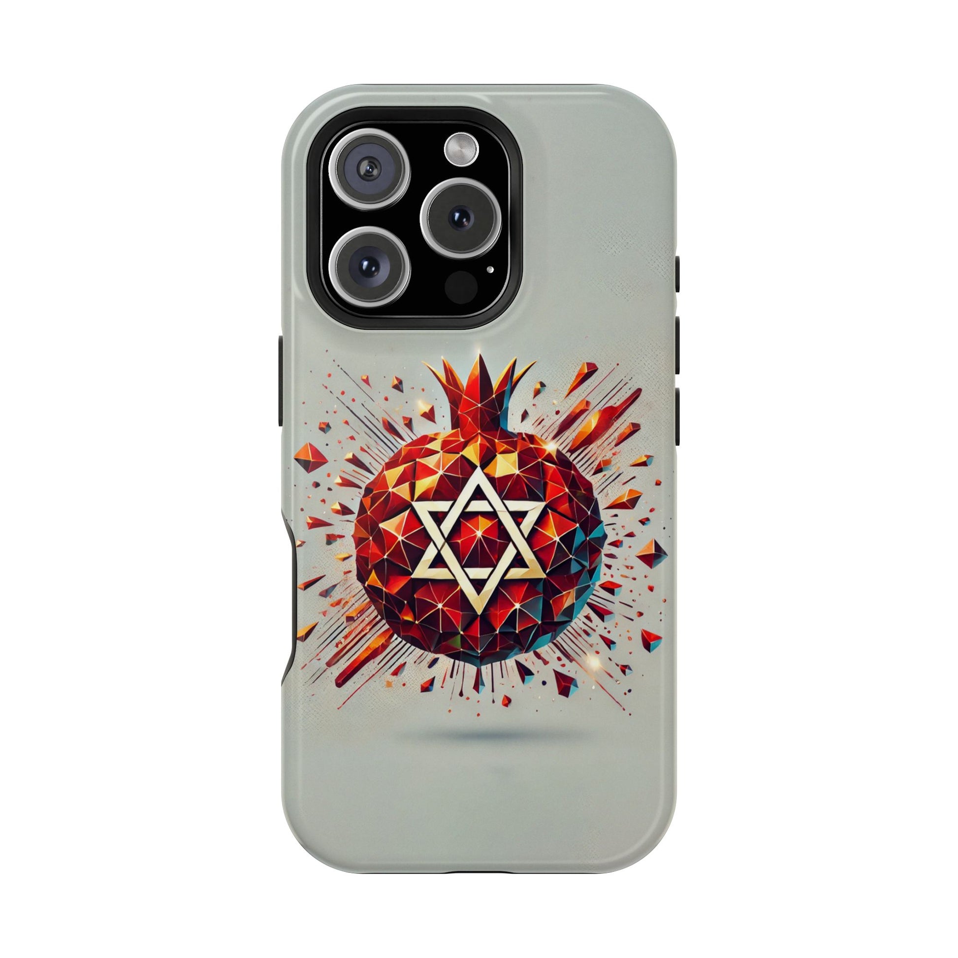 Pomegranate Star of David Magnetic Tough Cases - American Zionist