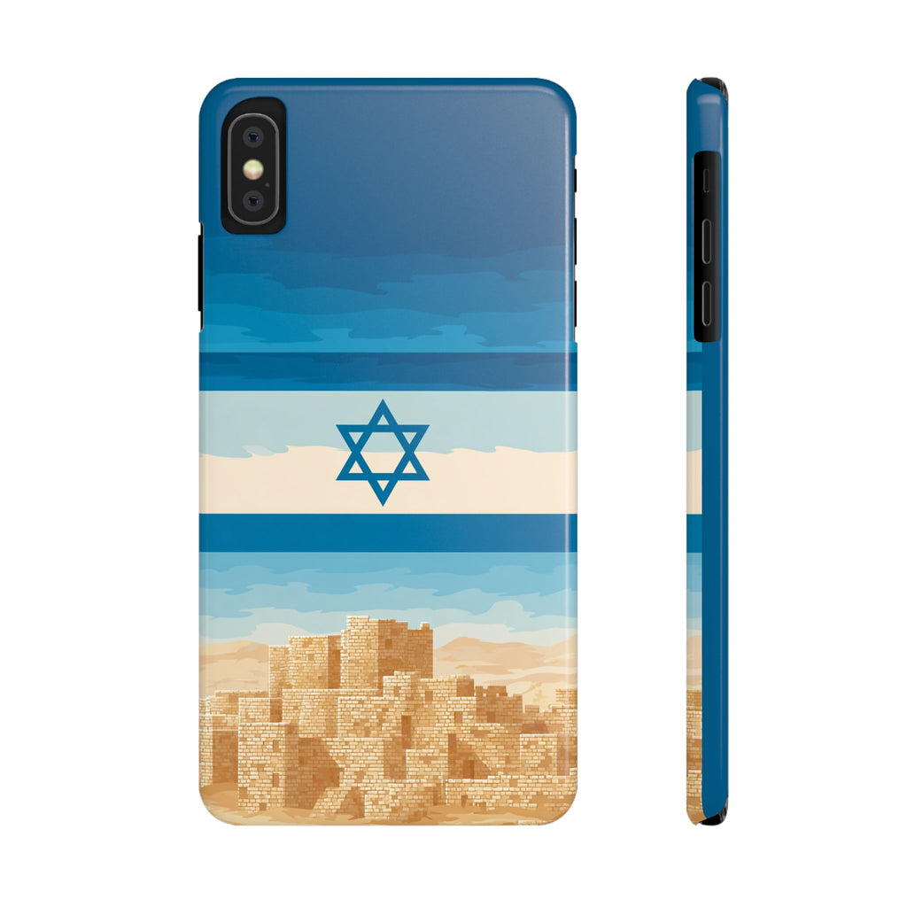 Israel Sand City Slim Phone Cases - American Zionist
