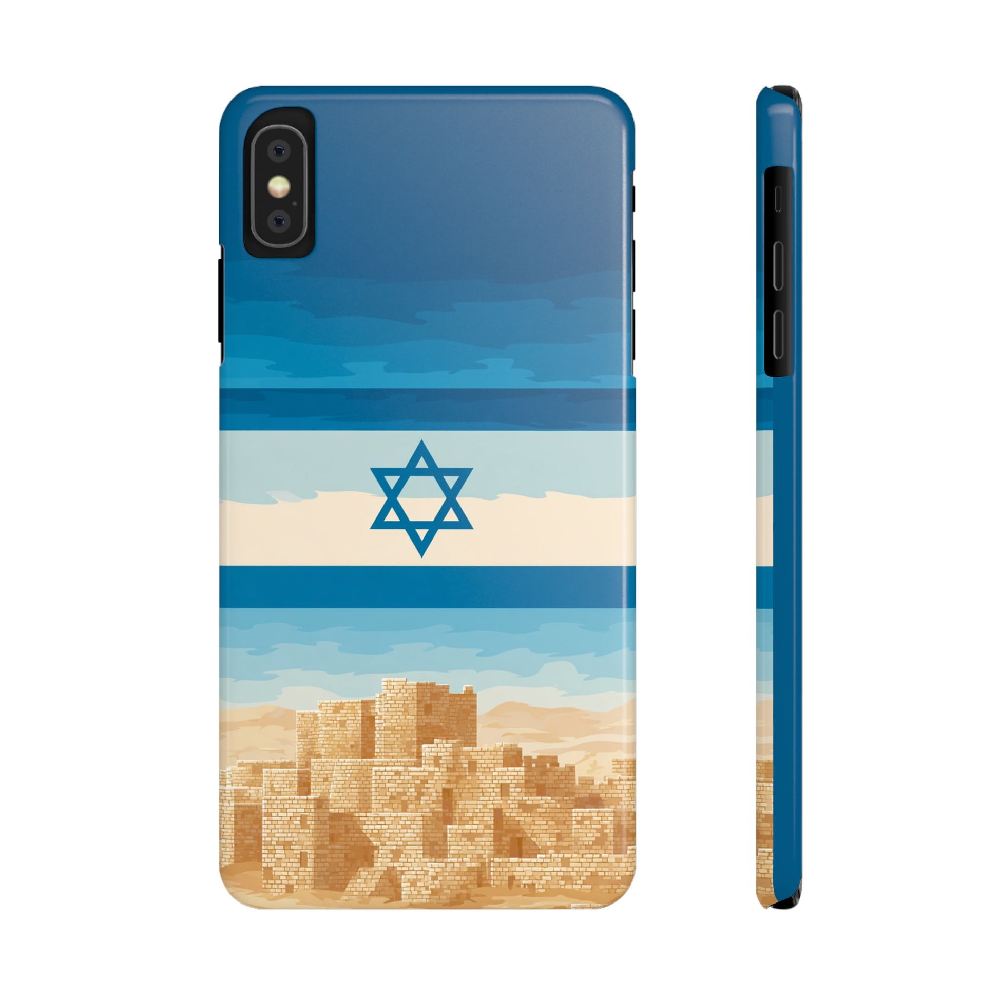 Israel Sand City Slim Phone Cases - American Zionist