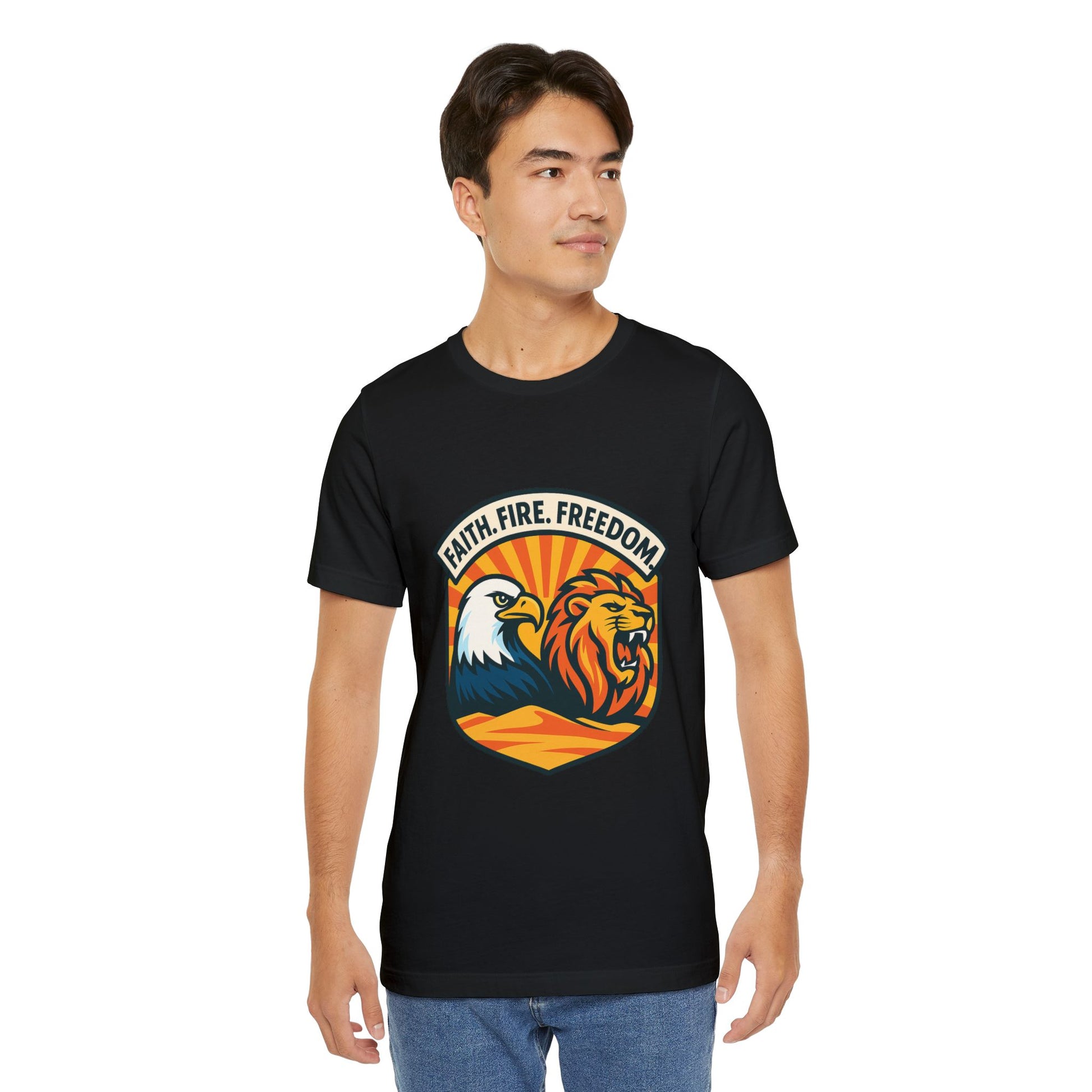 Lions Eagles Rise Unisex Jersey T-Shirt - American Zionist