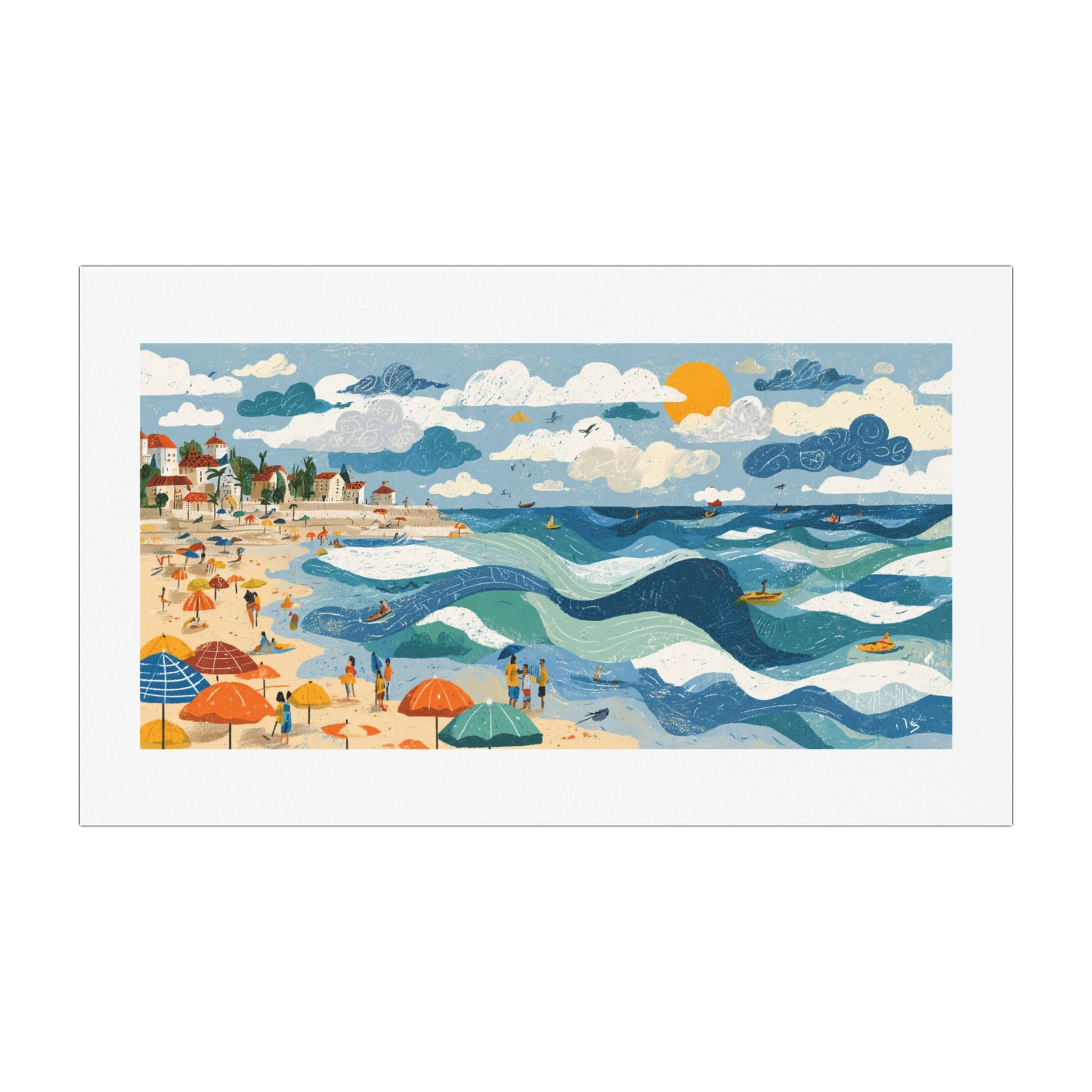 Tel Aviv Beach Car Magnets - American Zionist