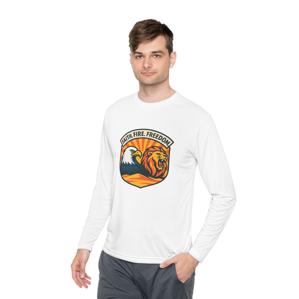 Lions Eagles Rise Unisex Lightweight Long Sleeve Tee - American Zionist