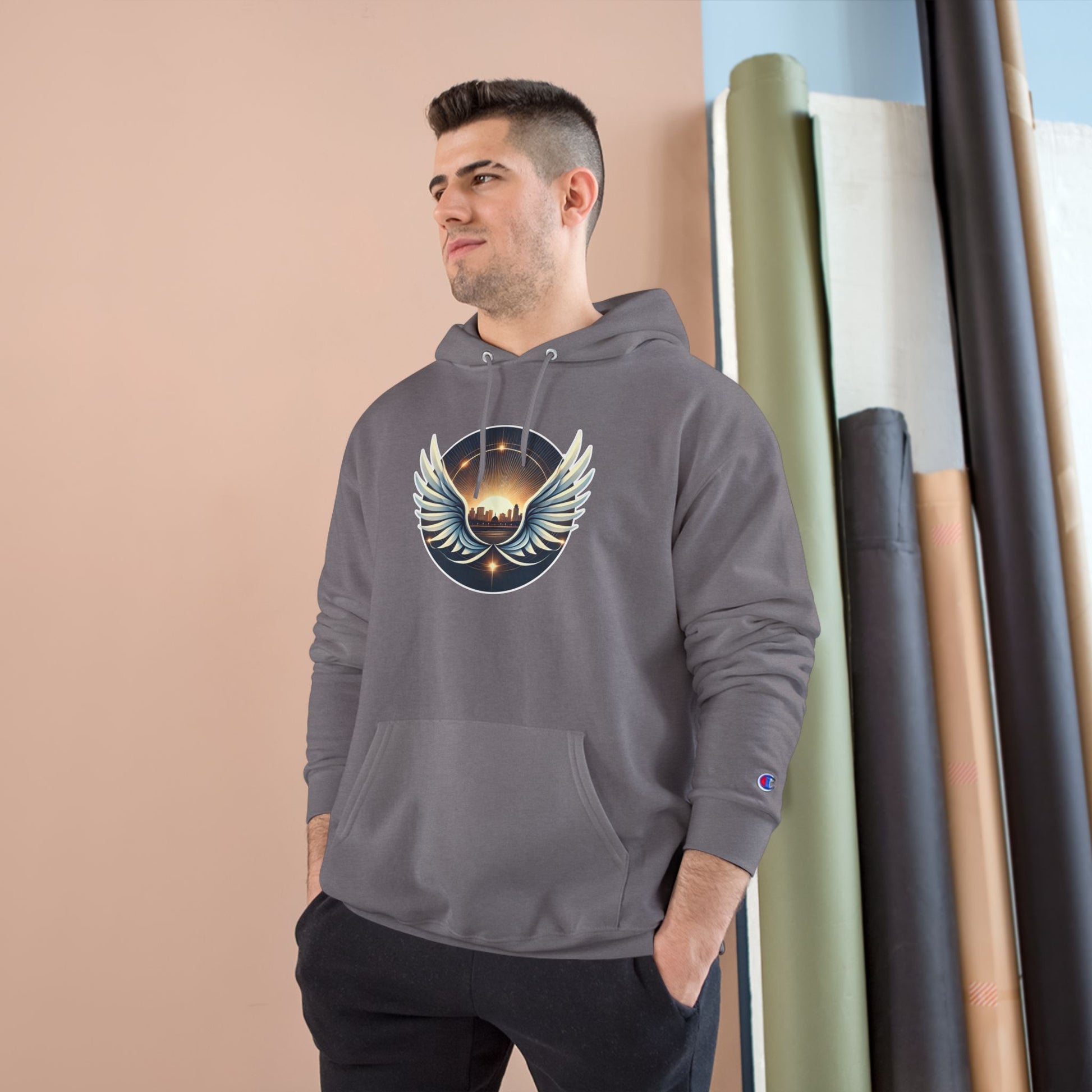 Sunrise Wings Champion Hoodie - American Zionist