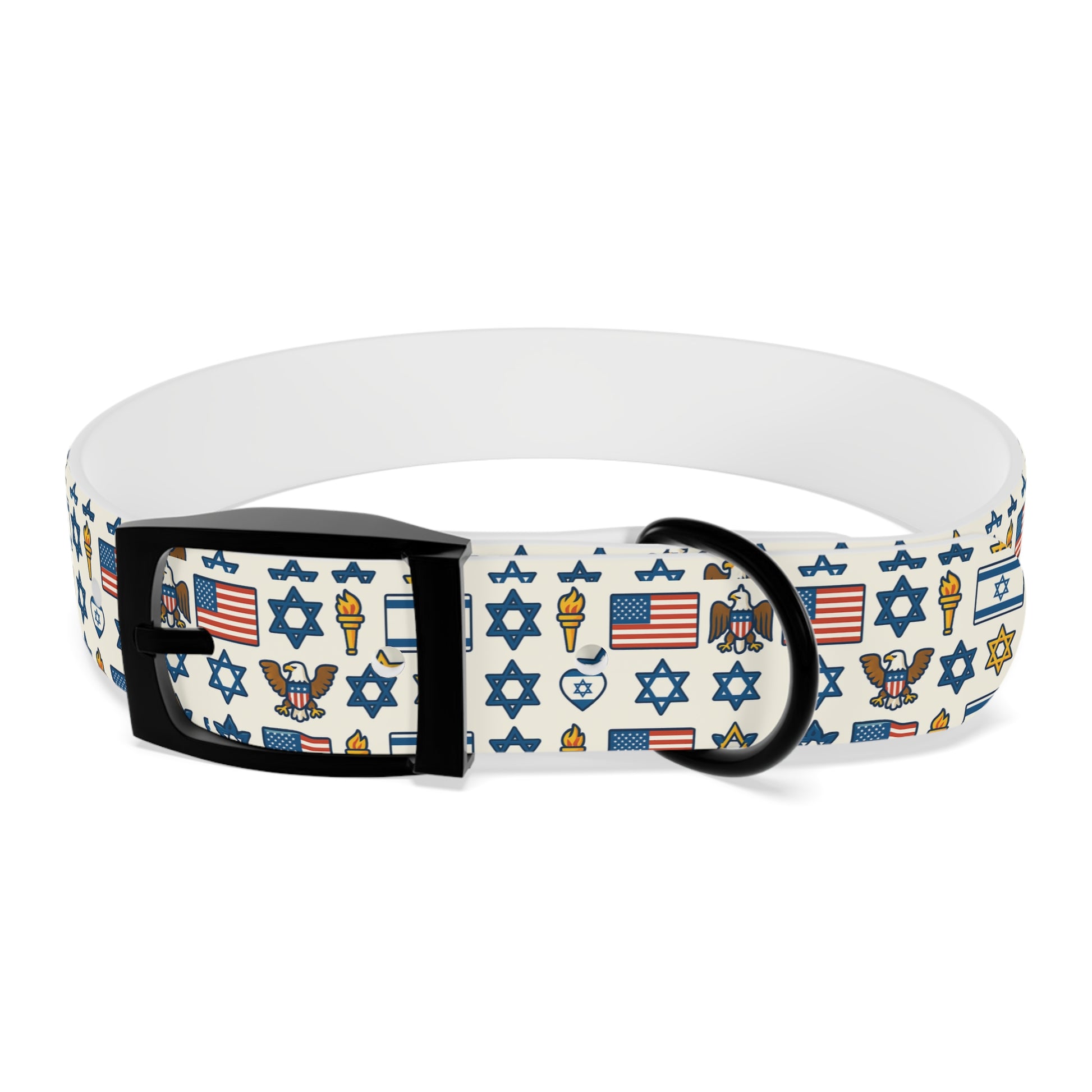 Symbols of Shared Freedom Dog Collar - American Zionist