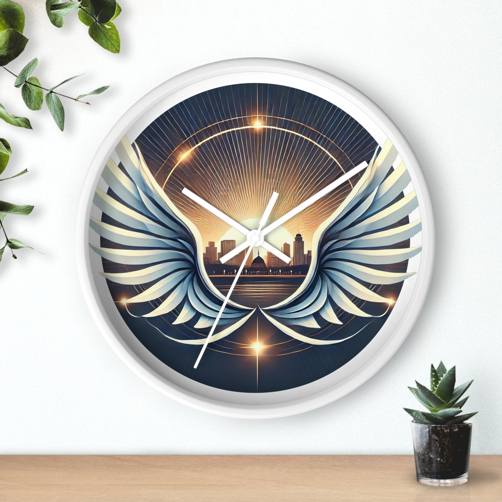 Wings of Zion Wall Clock - American Zionist