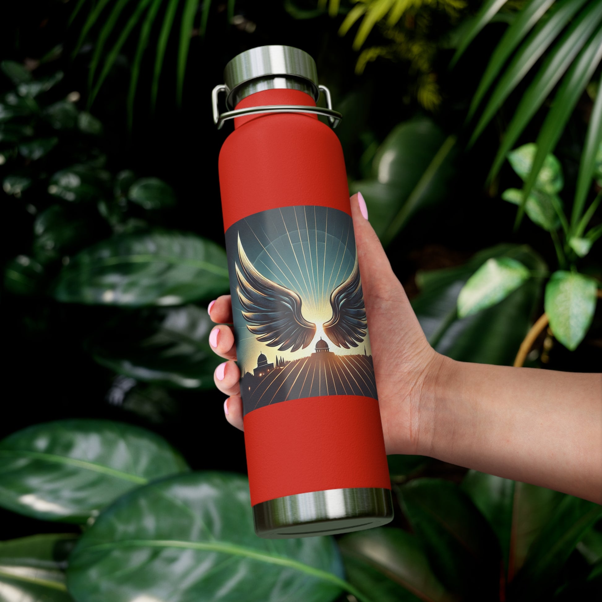 Sunrise Wings Copper Vacuum Insulated Bottle, 22oz