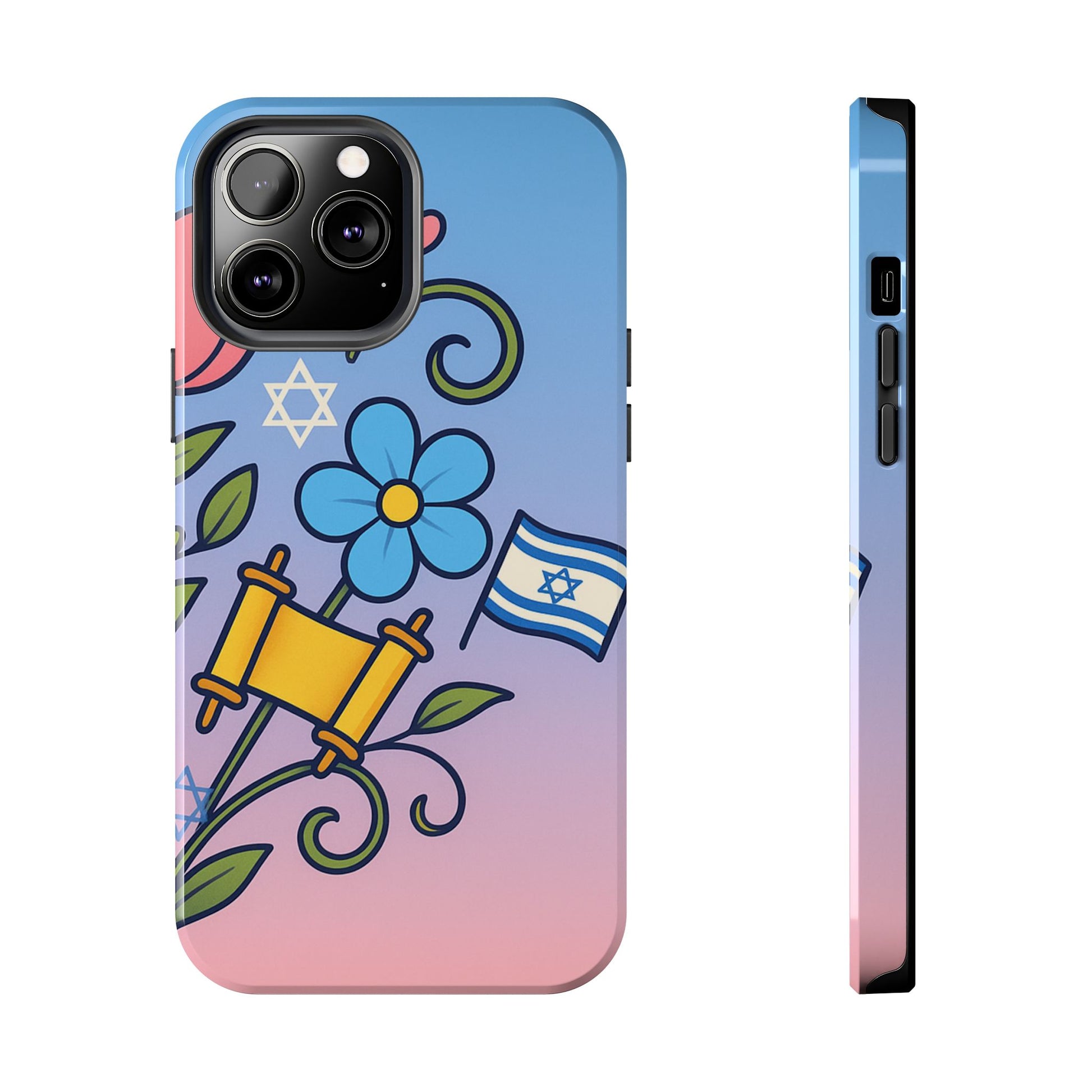Flourish with Freedom Tough Phone Cases - American Zionist