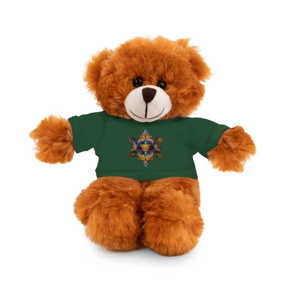 Star Of David Geometric Stuffed Animals with Tee - American Zionist