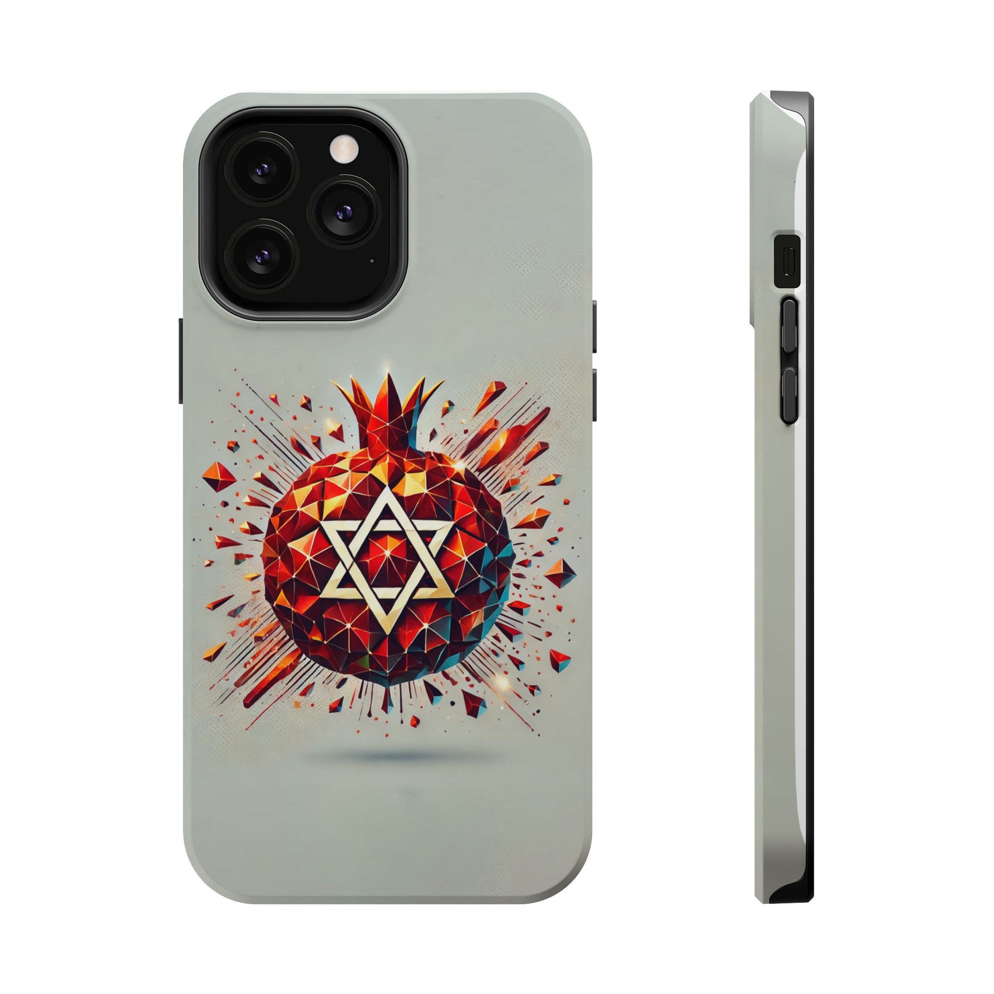 Pomegranate Star of David Magnetic Tough Cases - American Zionist