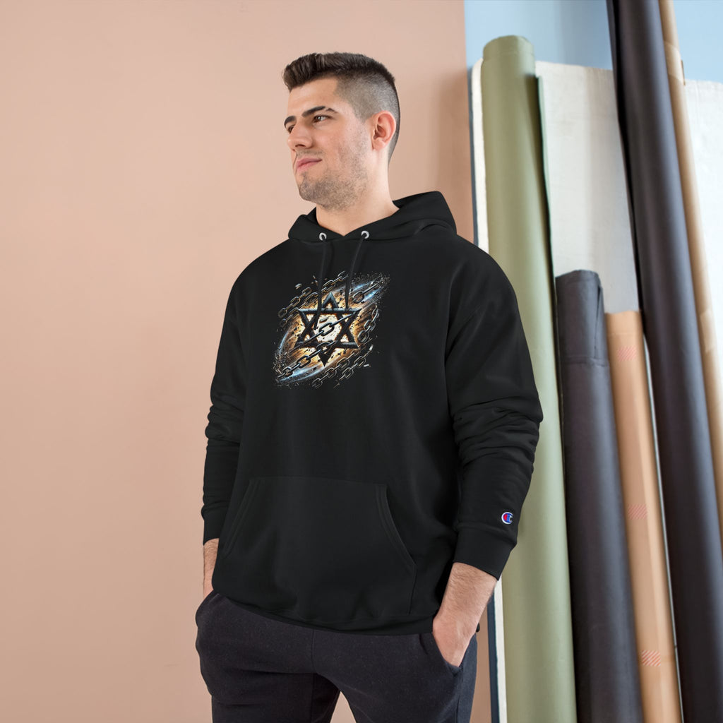 Galaxy Star of David Champion Hoodie - American Zionist