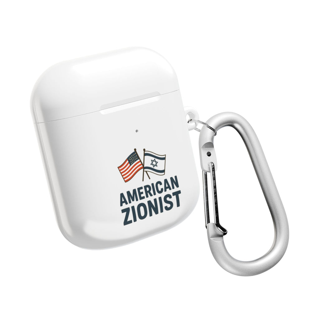 American Zionist: Two Flags AirPod Case - American Zionist