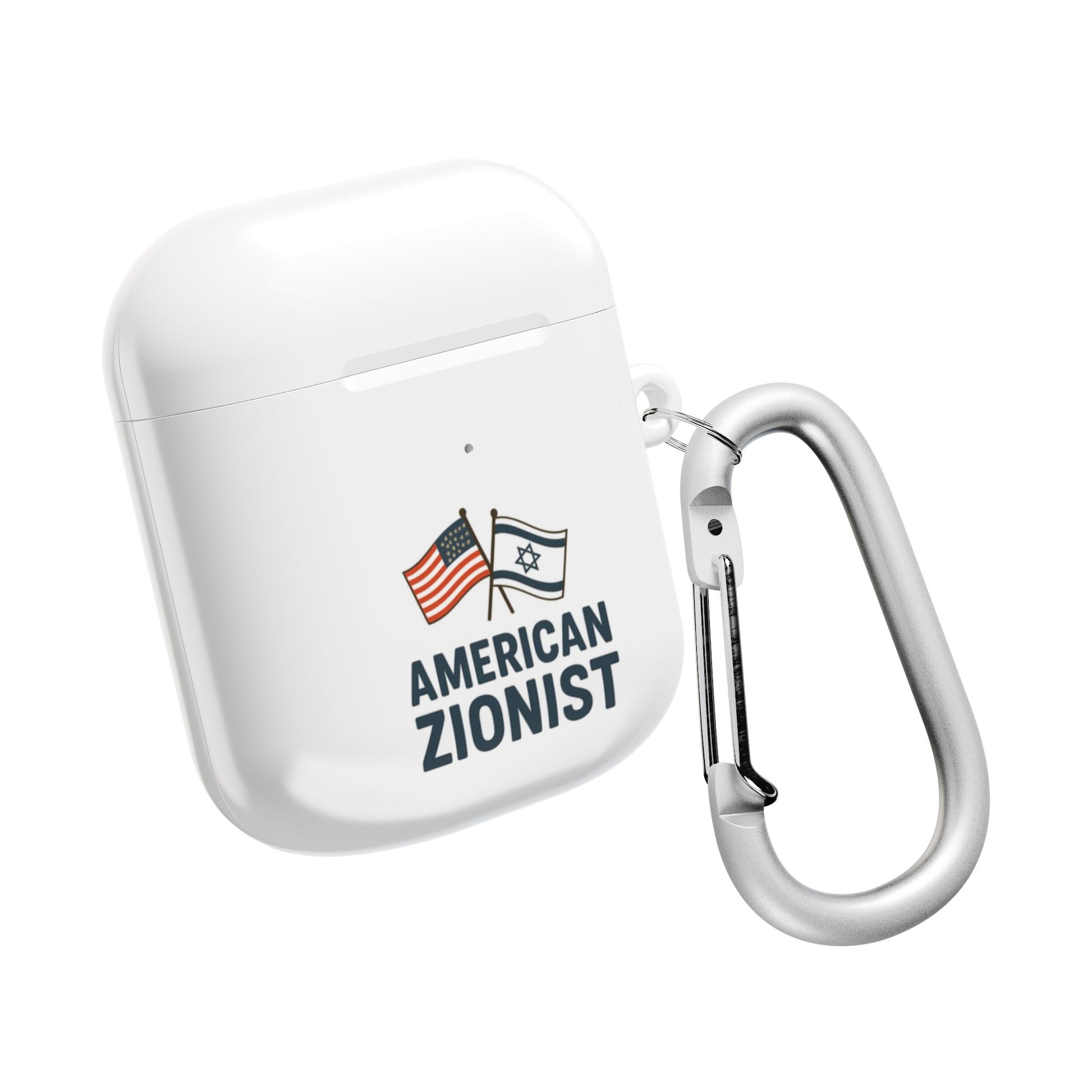 American Zionist: Two Flags AirPod Case - American Zionist