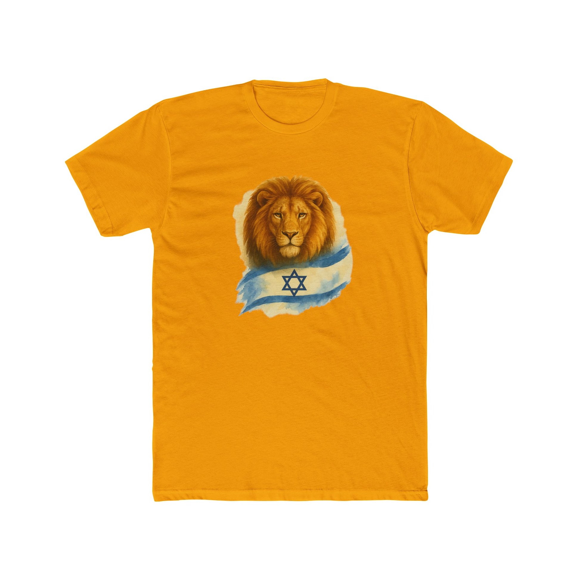 Lion Of Israel Unisex Cotton Crew Tee - American Zionist
