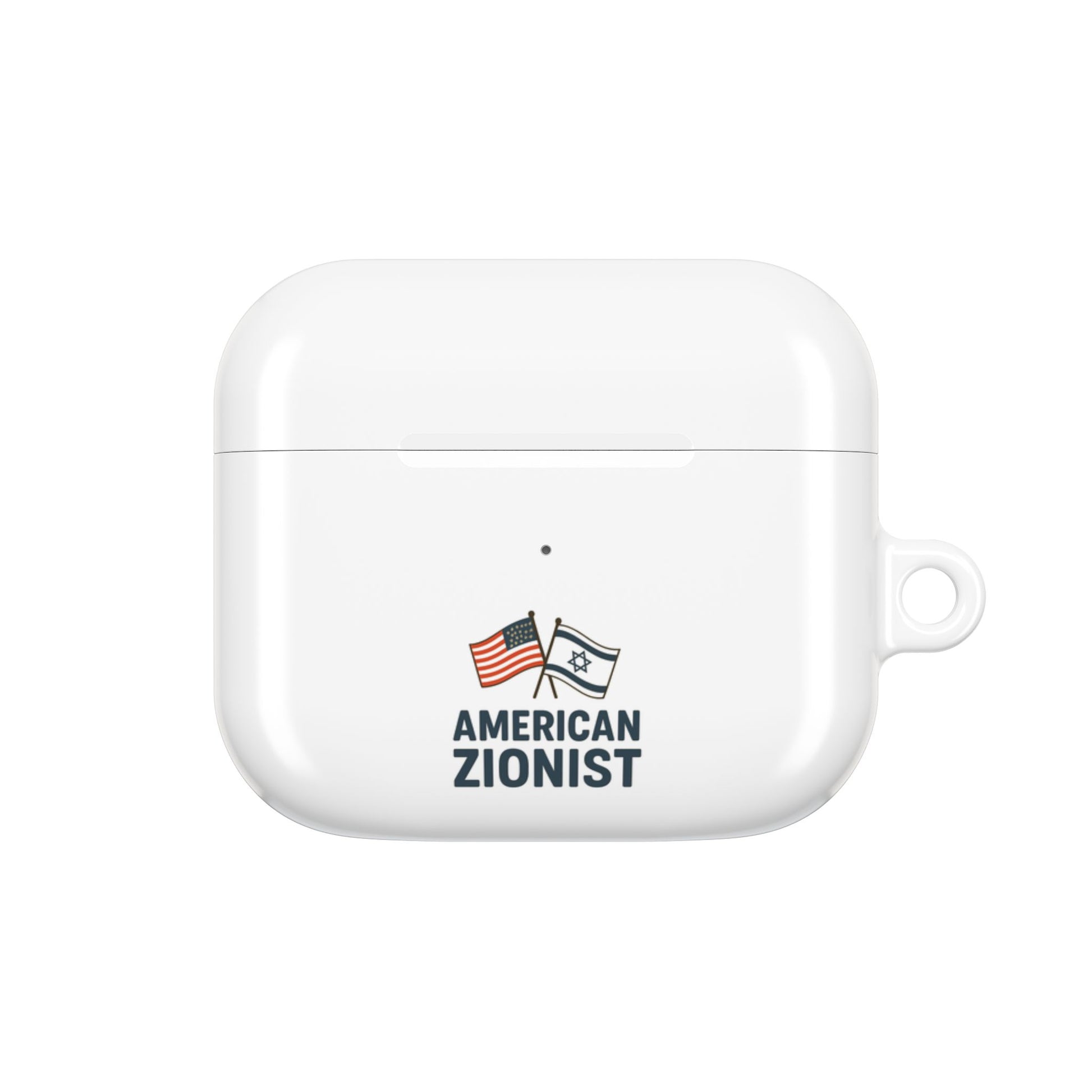American Zionist: Two Flags AirPod Case - American Zionist