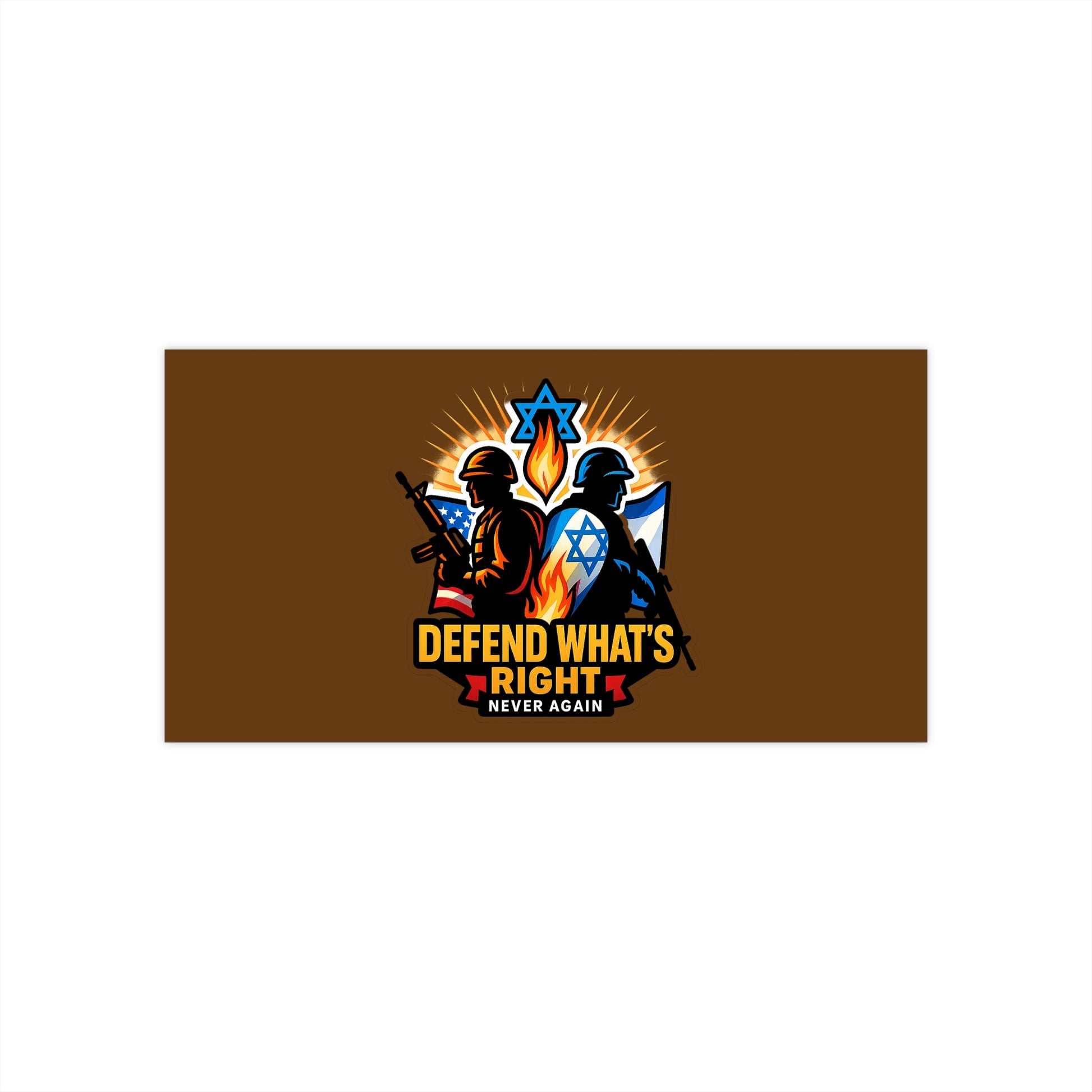 Defend Whats Right - Bumper Stickers - American Zionist