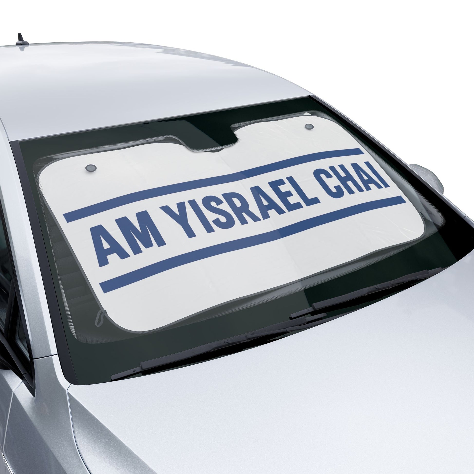 Chai Bar Wordmark Car Sun Shades - American Zionist