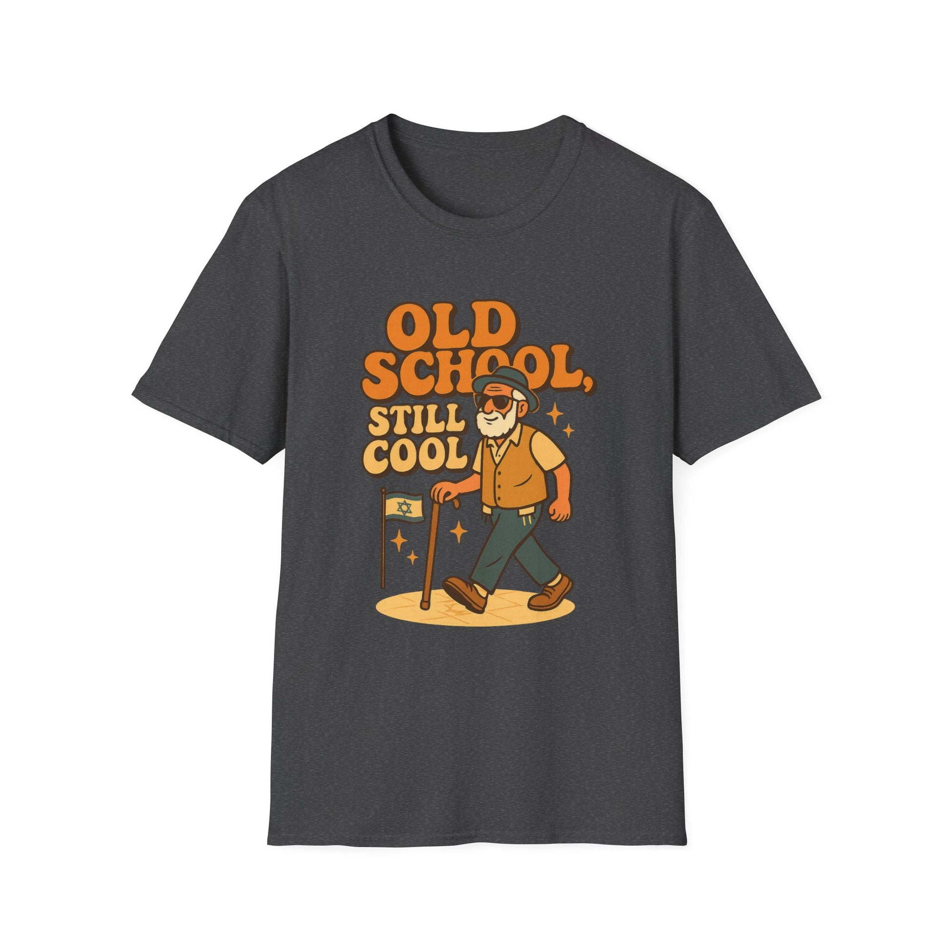 Old School Grandpa Softstyle T-Shirt - American Zionist