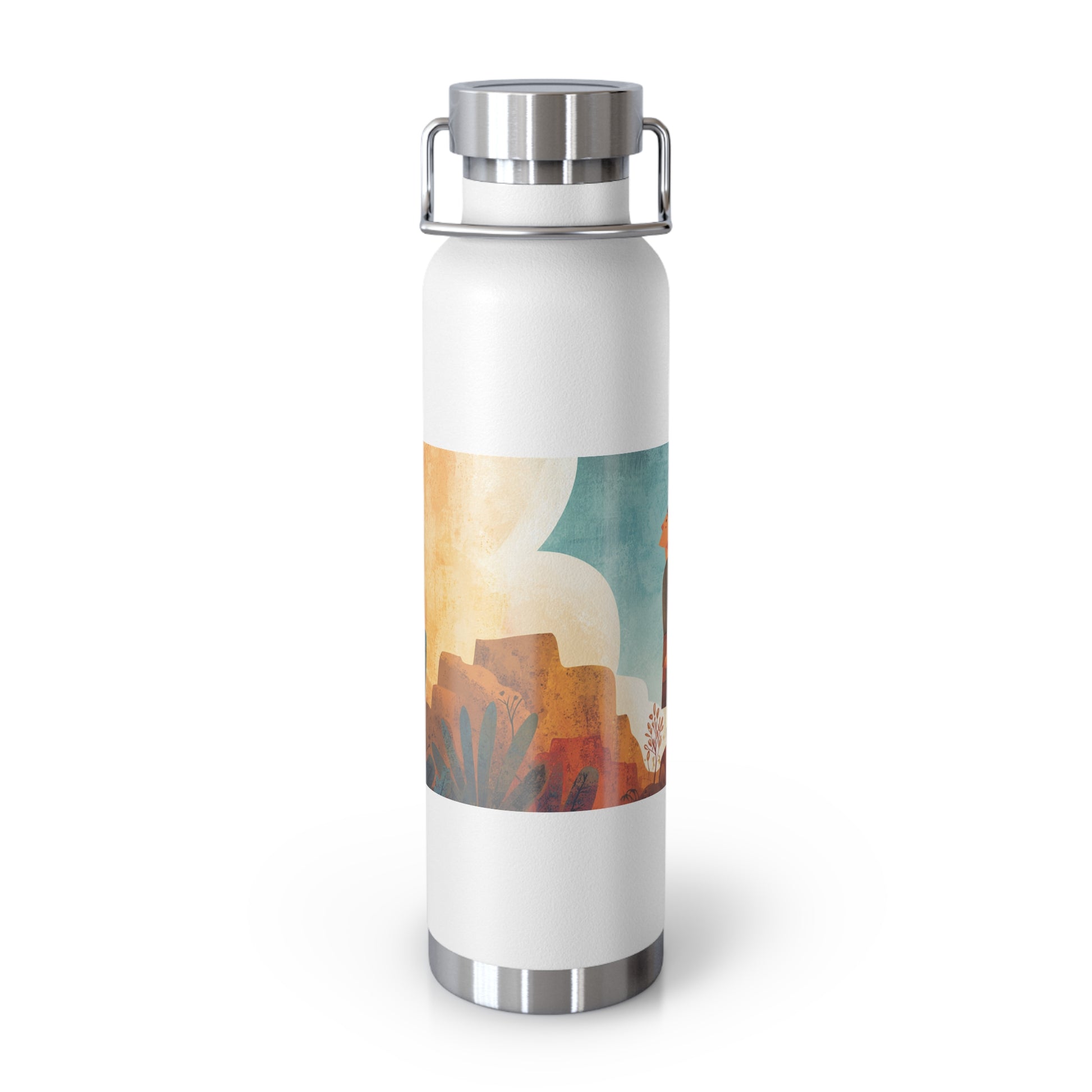 Jerusalem Adventurer Copper Vacuum Insulated Bottle, 22oz - American Zionist