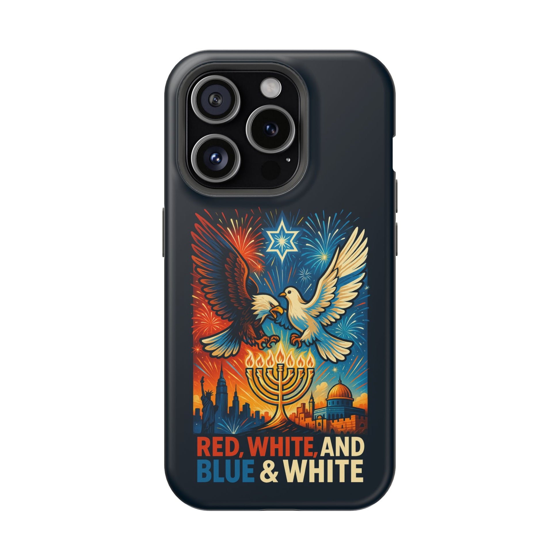Red White And Blue Magnetic Tough Cases - American Zionist
