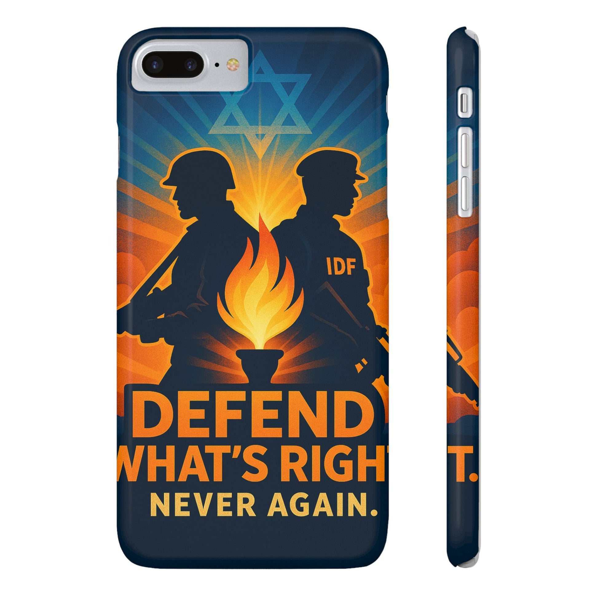 Defend What's Right Slim Phone Cases - American Zionist