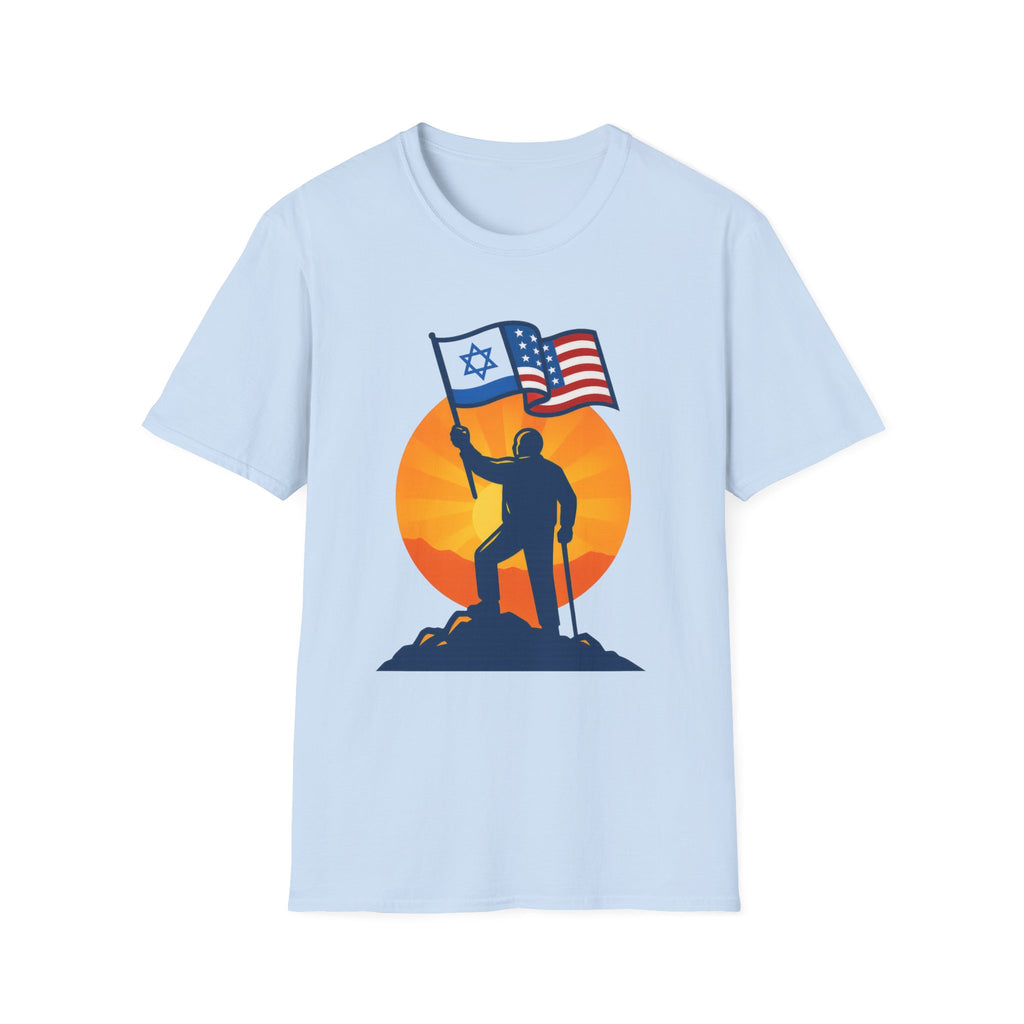 Grandpa Stands for Freedom Softstyle T-Shirt - American Zionist