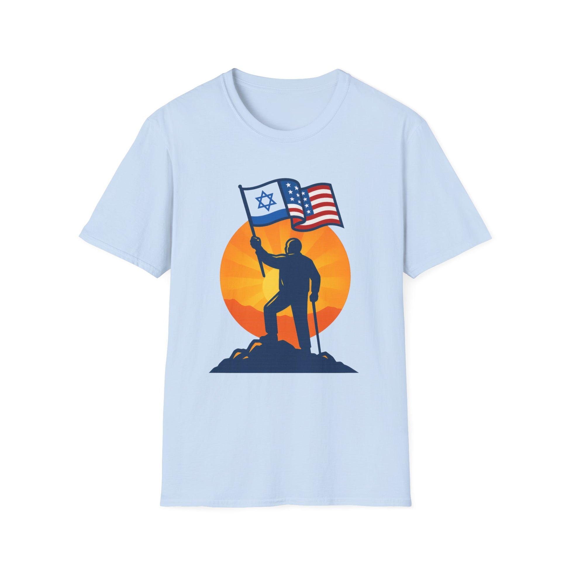 Grandpa Stands for Freedom Softstyle T-Shirt - American Zionist