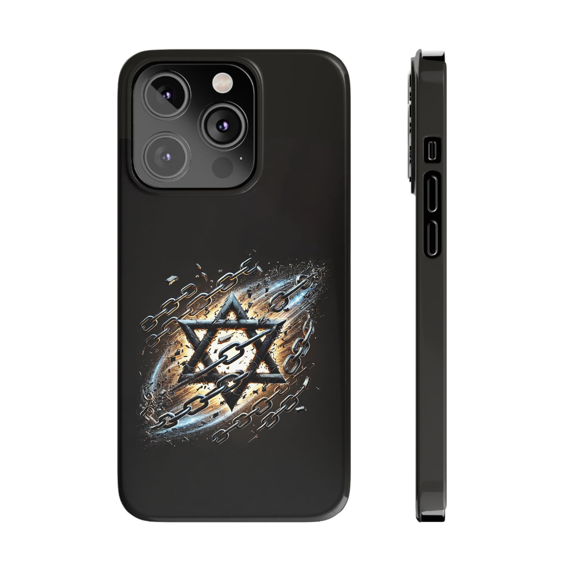 Galaxy Star of David Slim Phone Cases - American Zionist