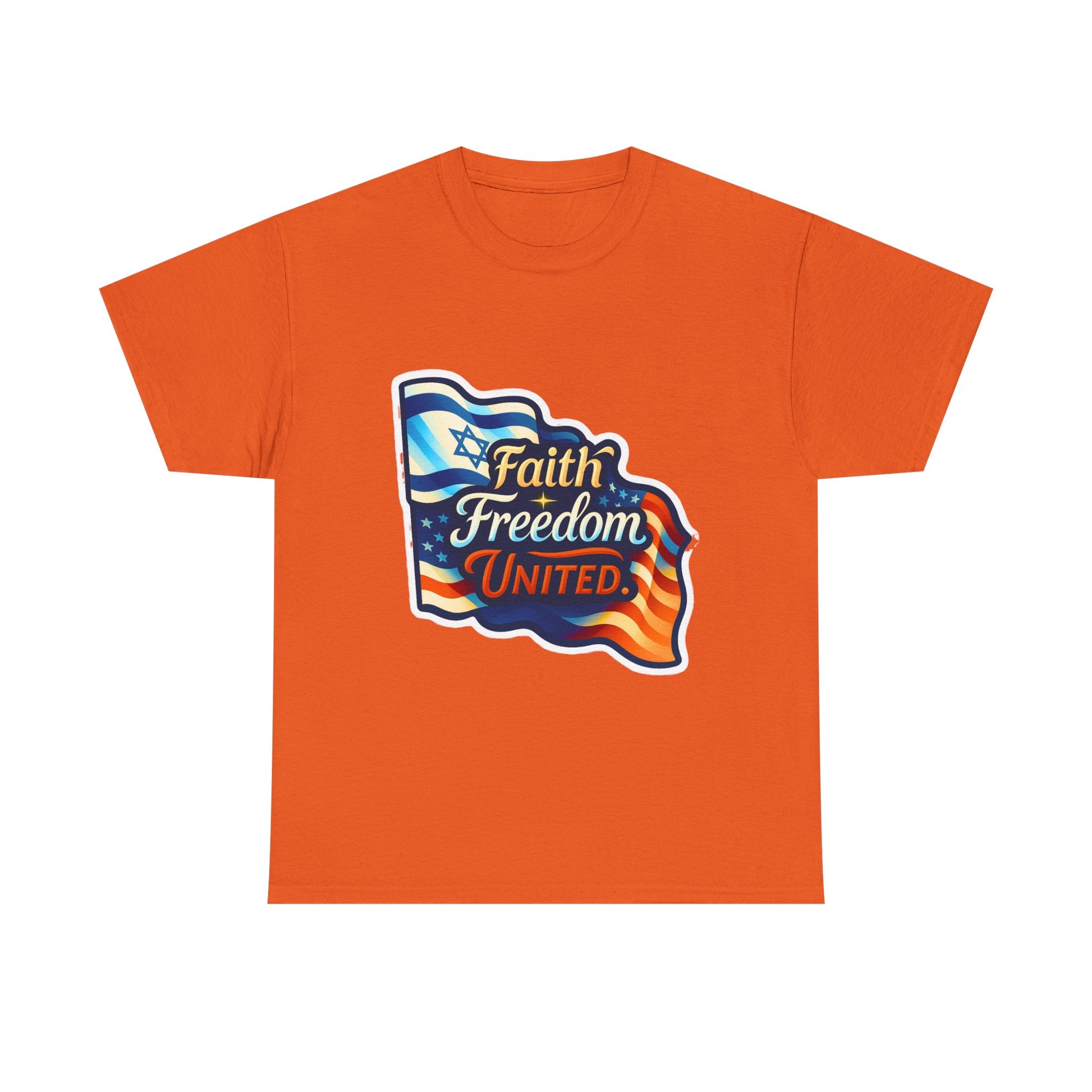 Faith Freedom United Unisex Heavy Cotton Tee - American Zionist