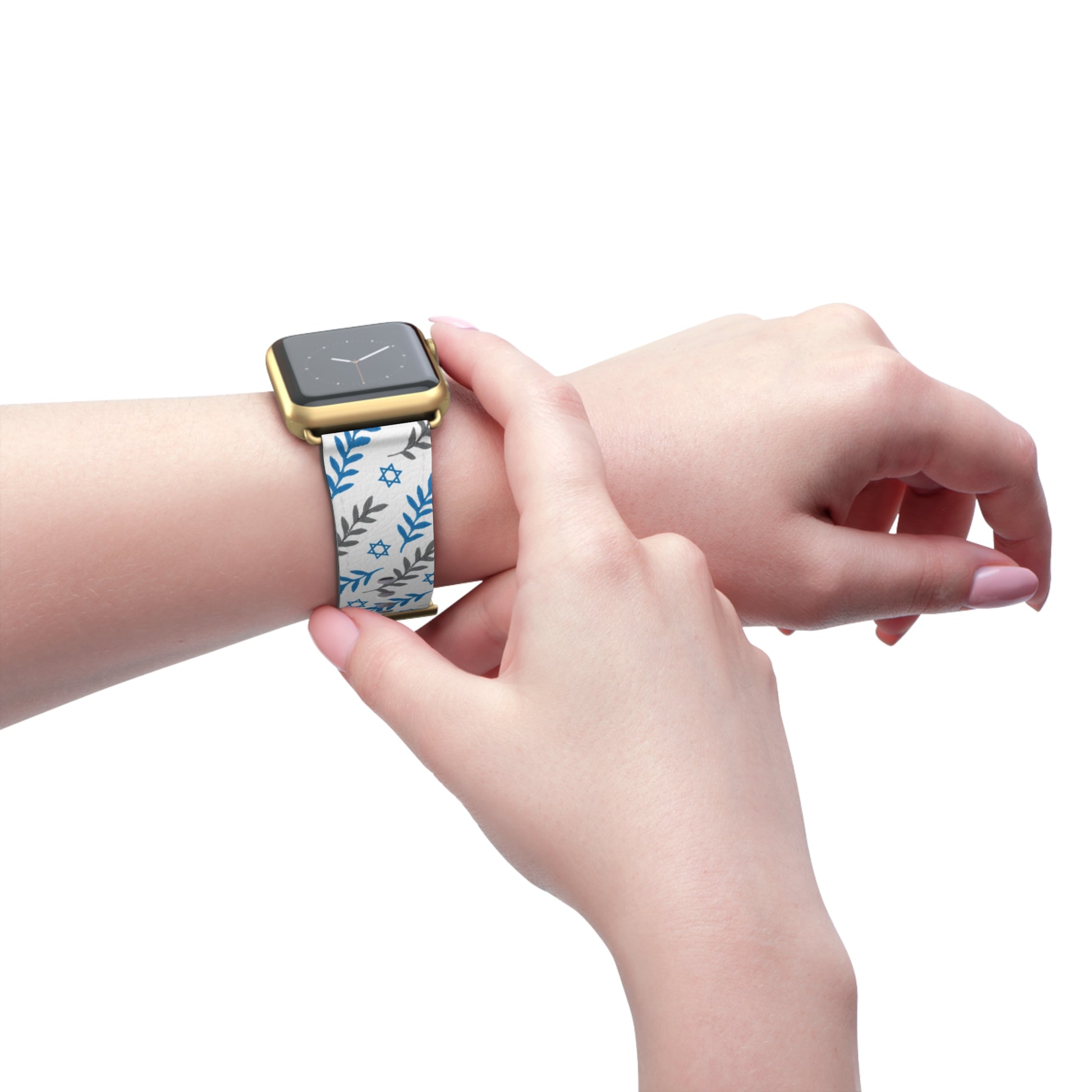 Olive and Shield Watch Band - American Zionist