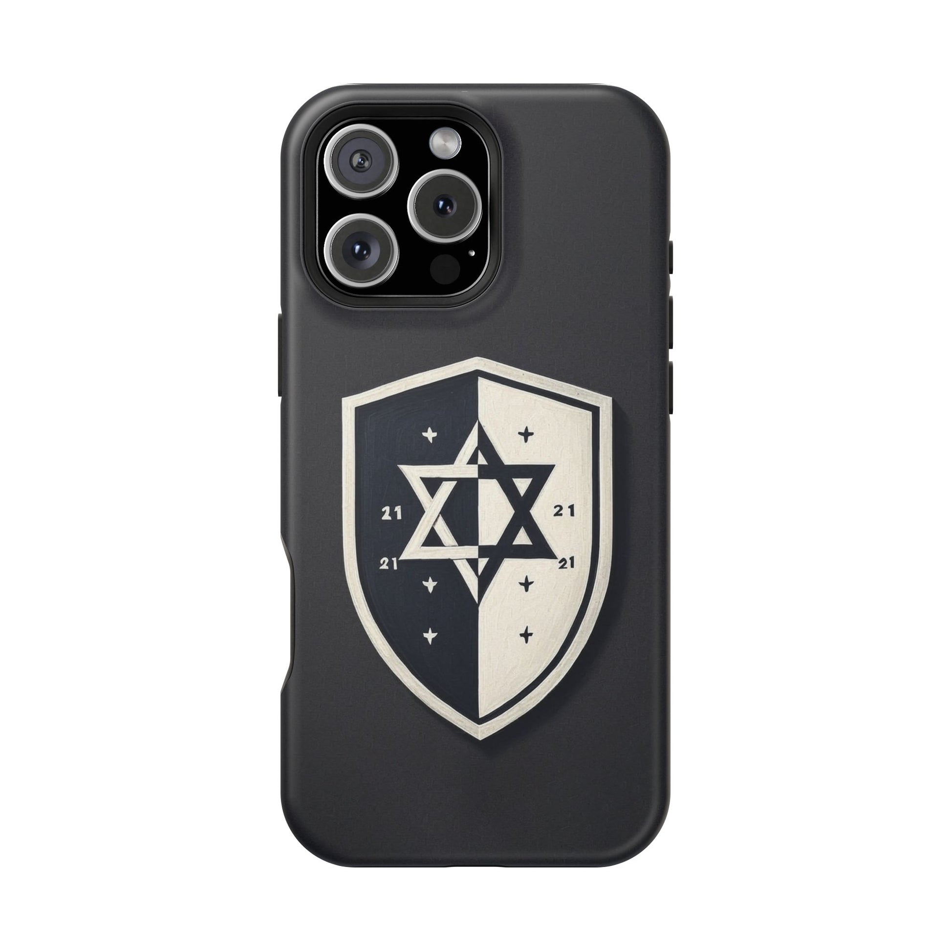 Black and White Shield Magnetic Tough Cases - American Zionist