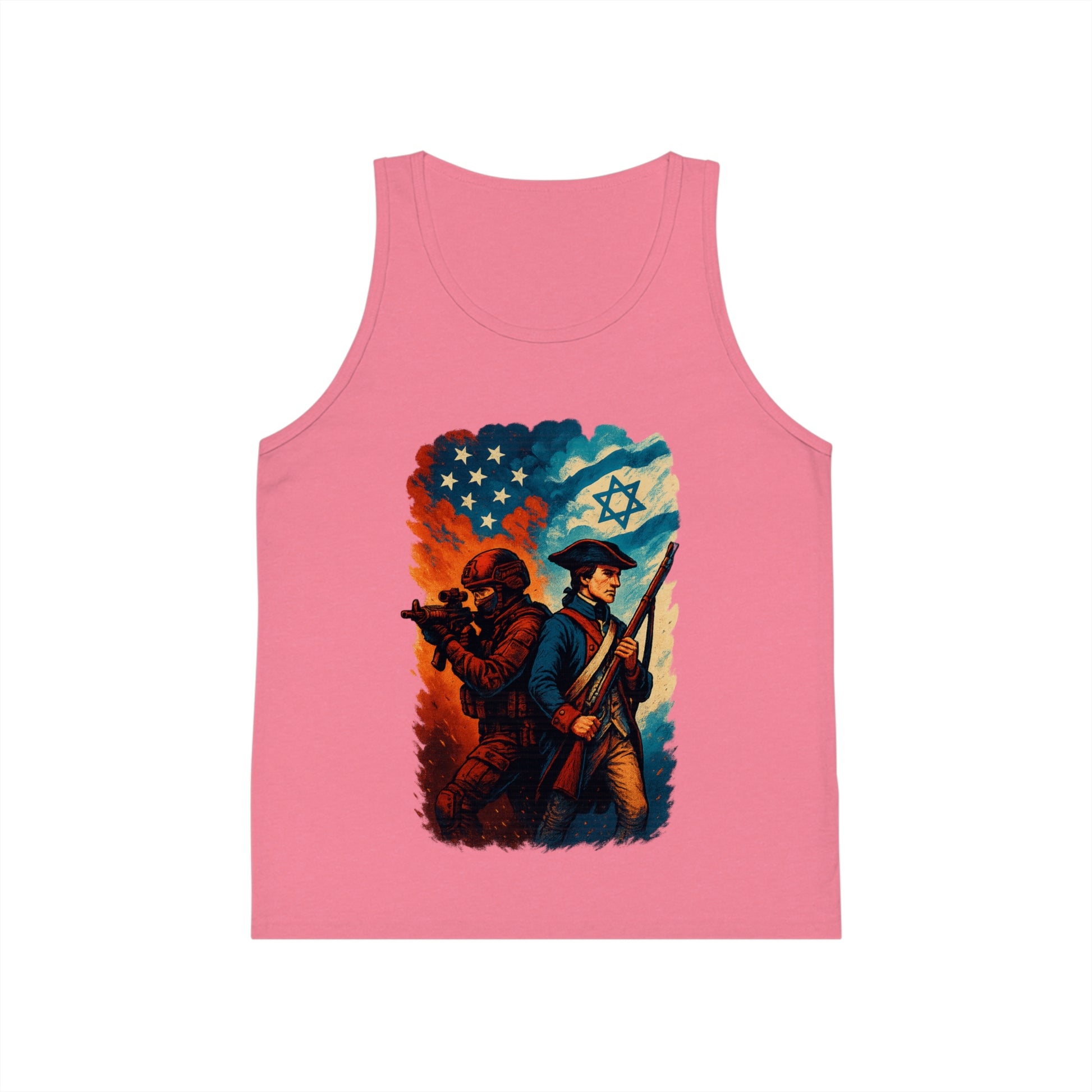 Defenders Across Generations Kid's Jersey Tank Top - American Zionist