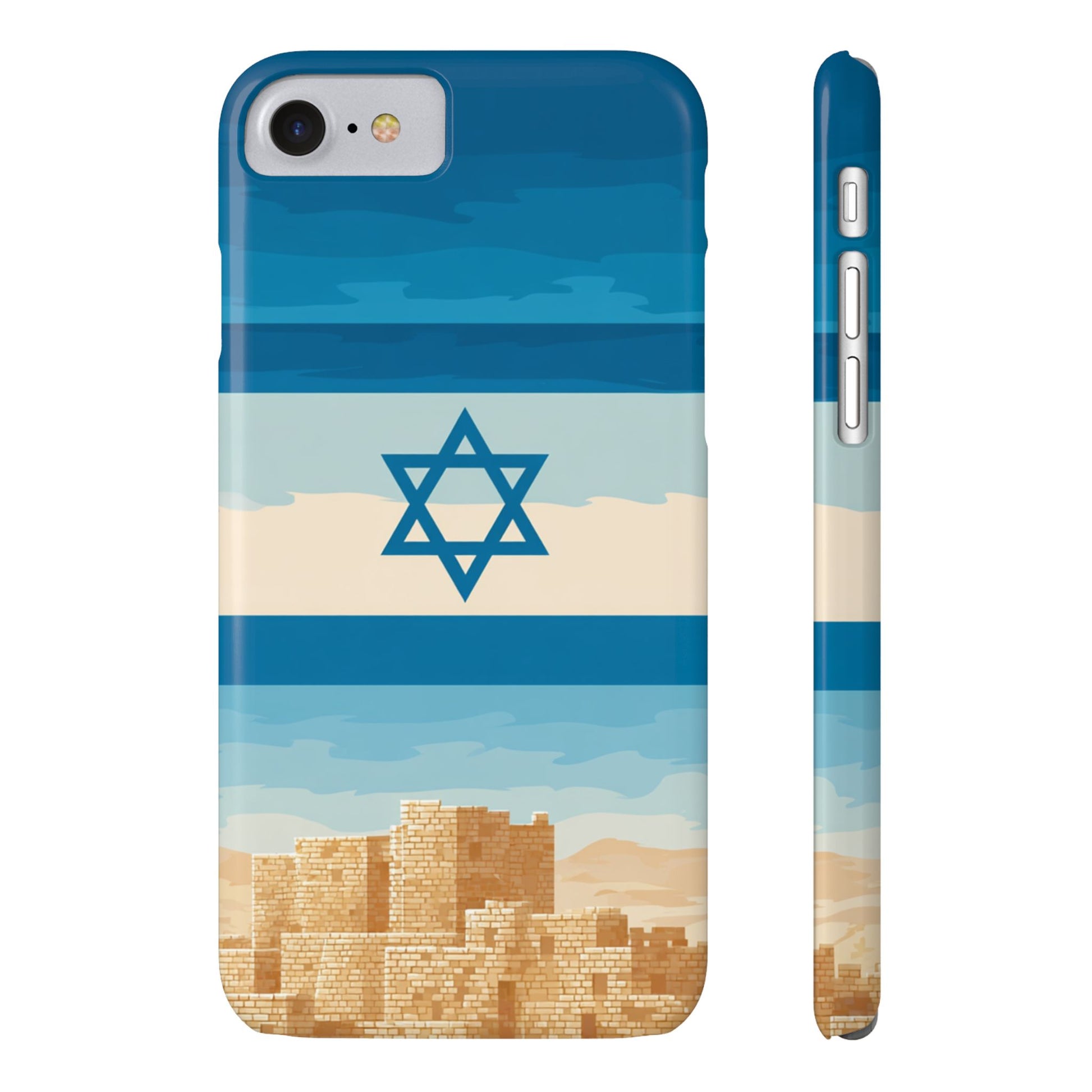 Israel Sand City Slim Phone Cases - American Zionist