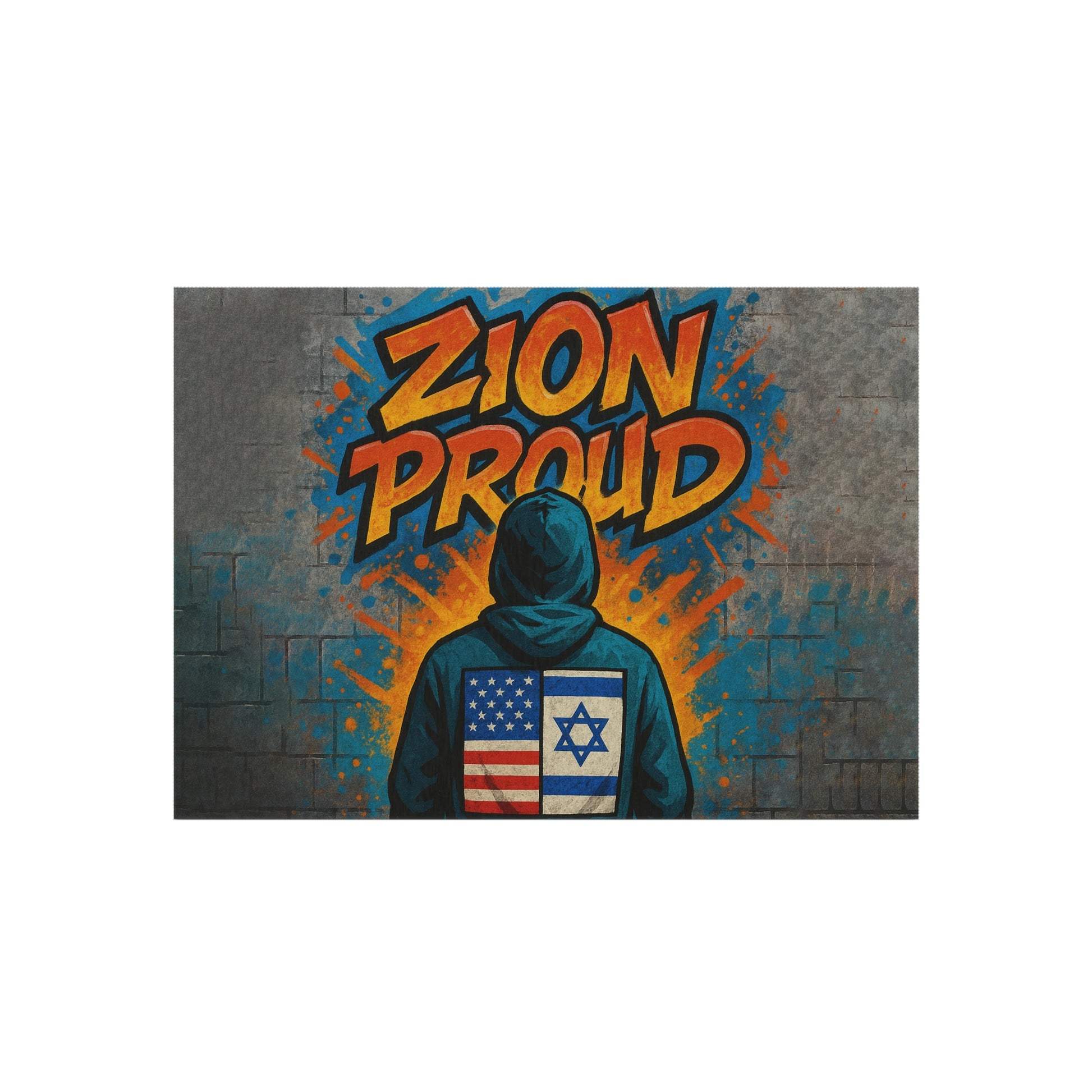 Zion Proud Outdoor Rug - American Zionist