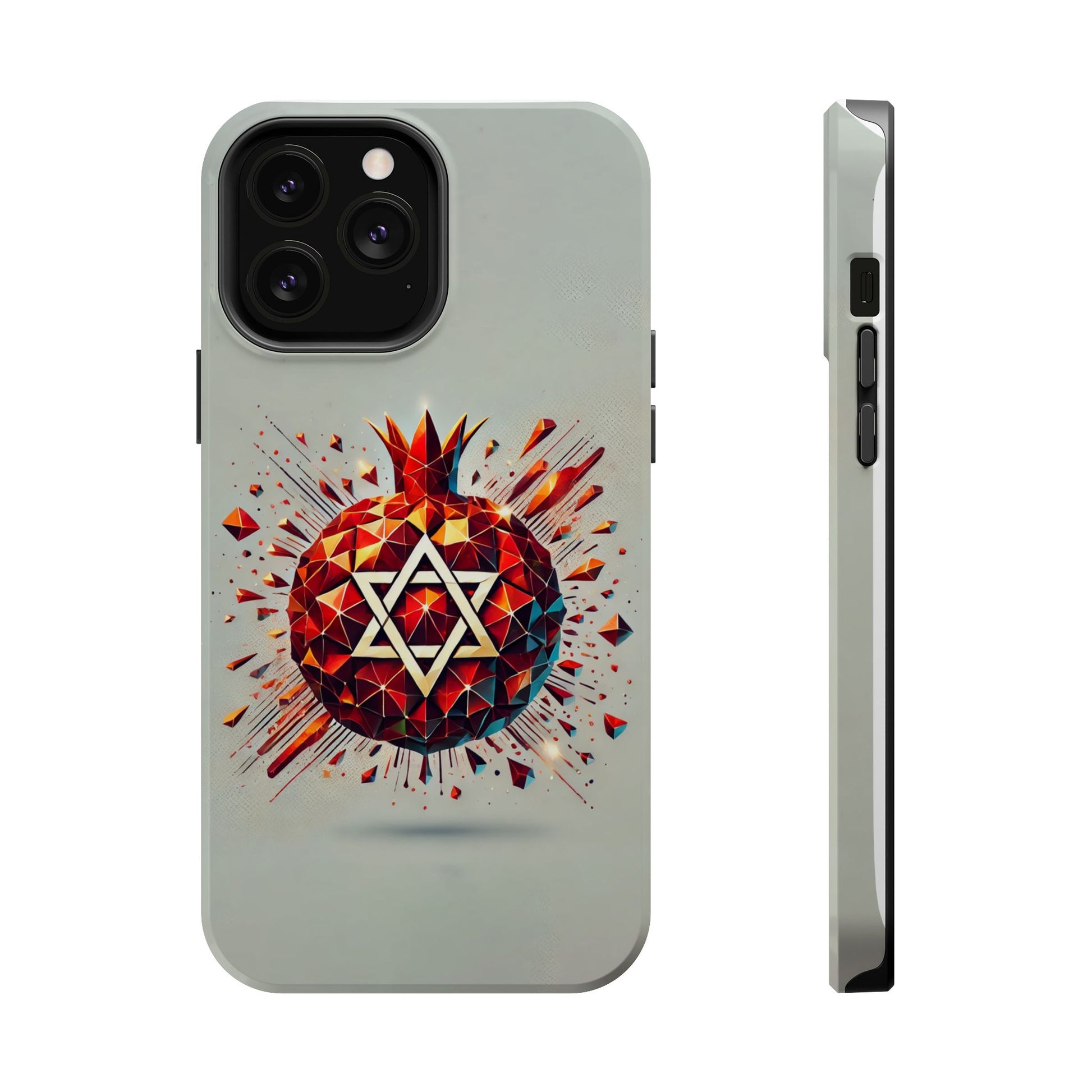 Pomegranate Star of David Magnetic Tough Cases - American Zionist