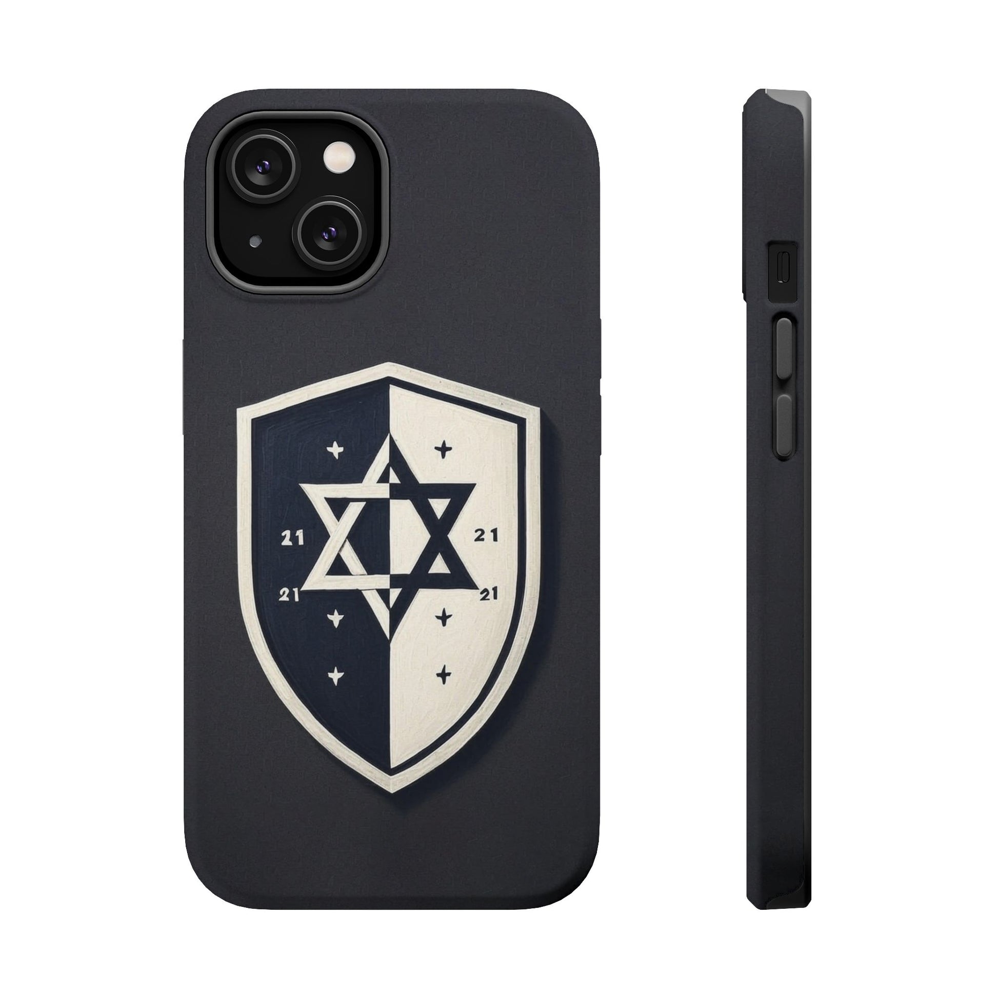 Black and White Shield Magnetic Tough Cases - American Zionist