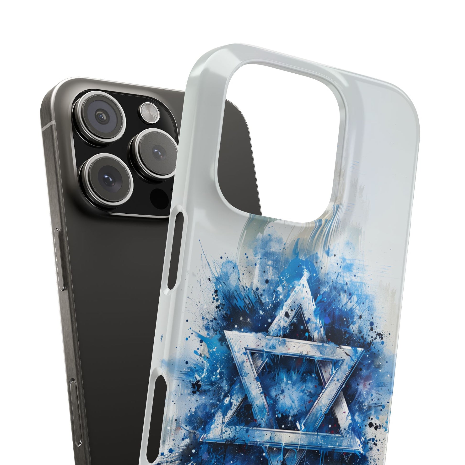Graffiti Star of David Slim Phone Cases - American Zionist