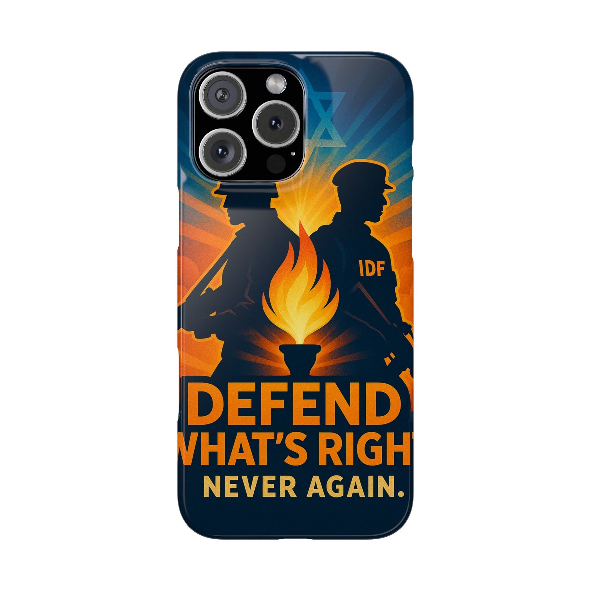 Defend What's Right Slim Phone Cases - American Zionist