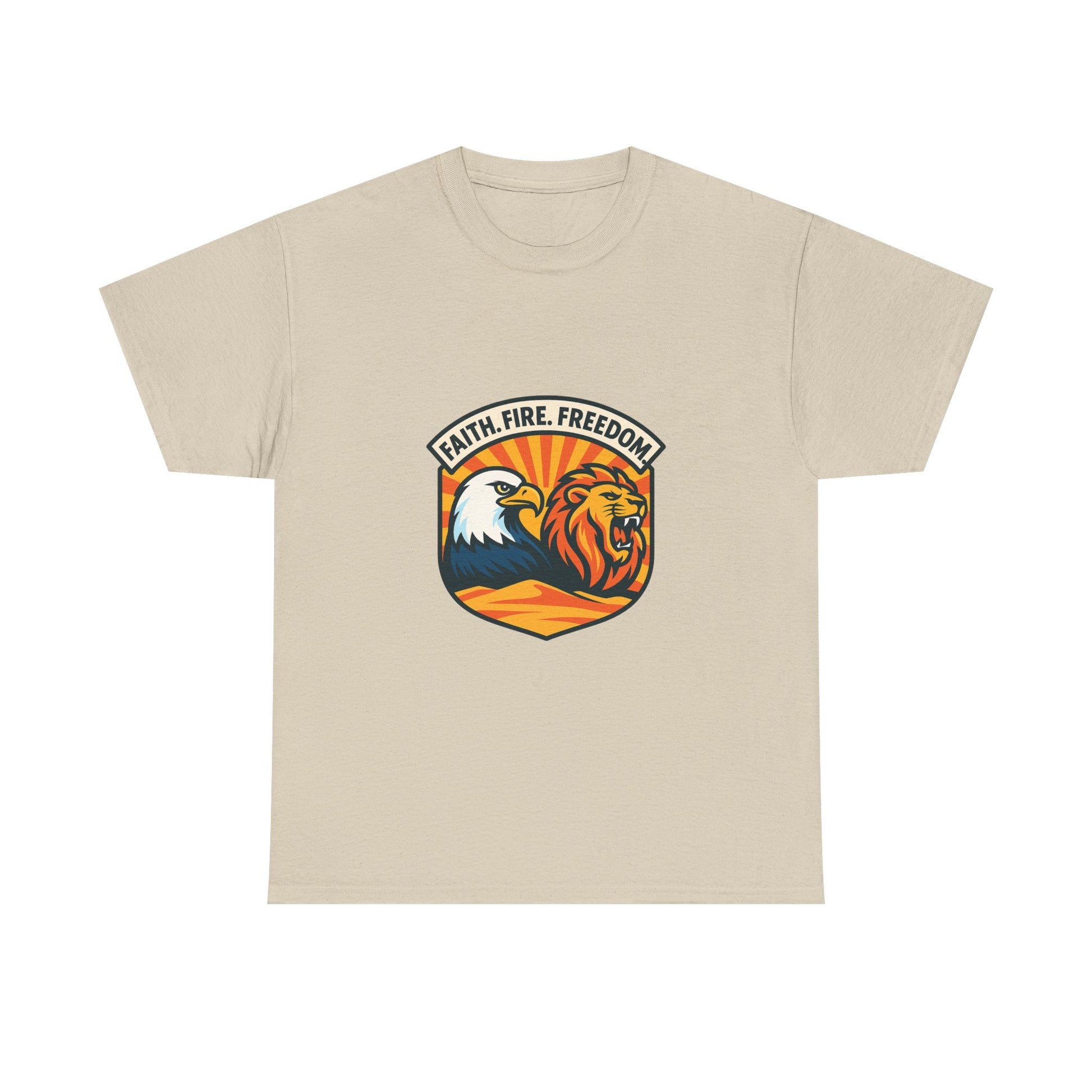 Lions Eagles Rise Unisex Heavy Cotton Tee - American Zionist
