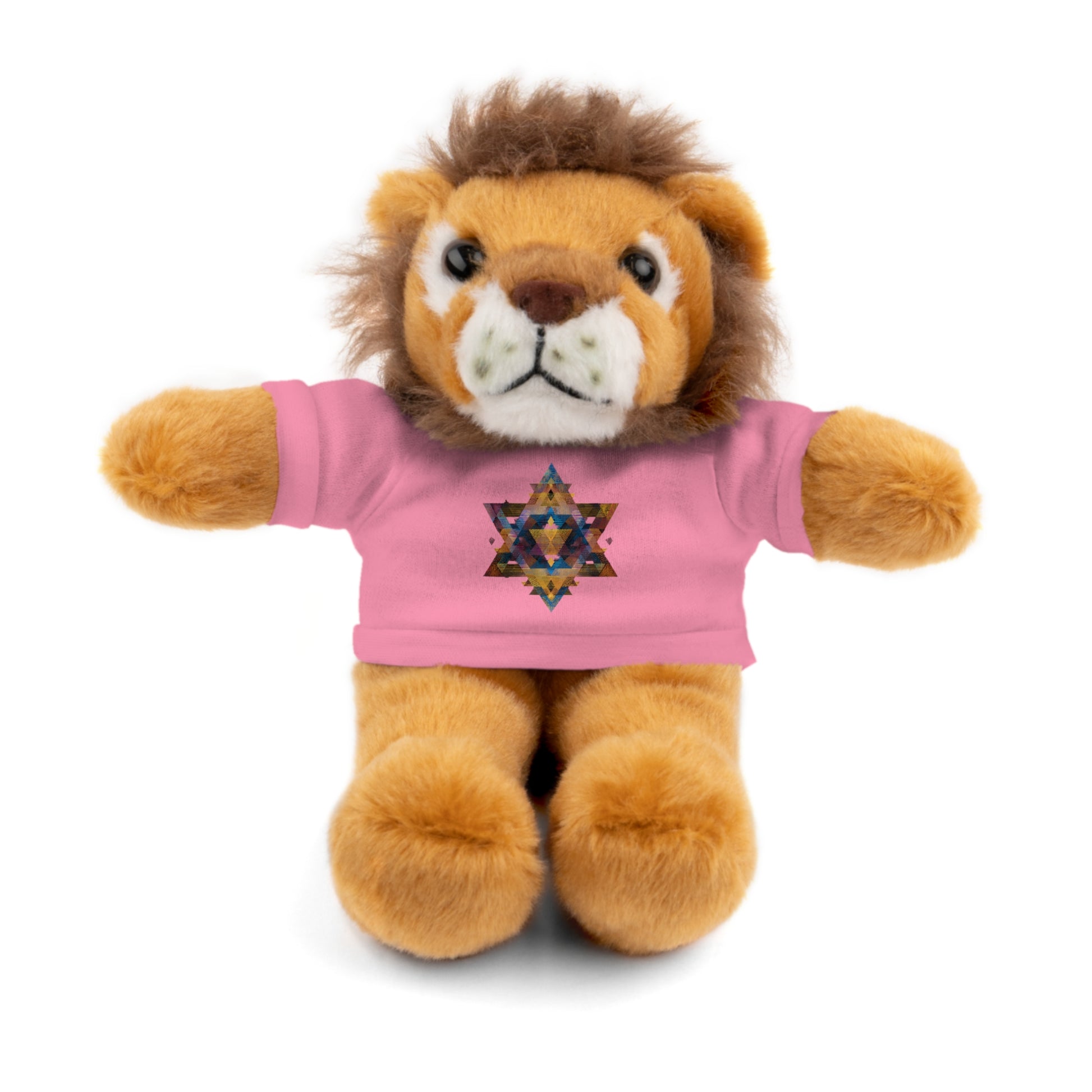 Star Of David Geometric Stuffed Animals with Tee - American Zionist