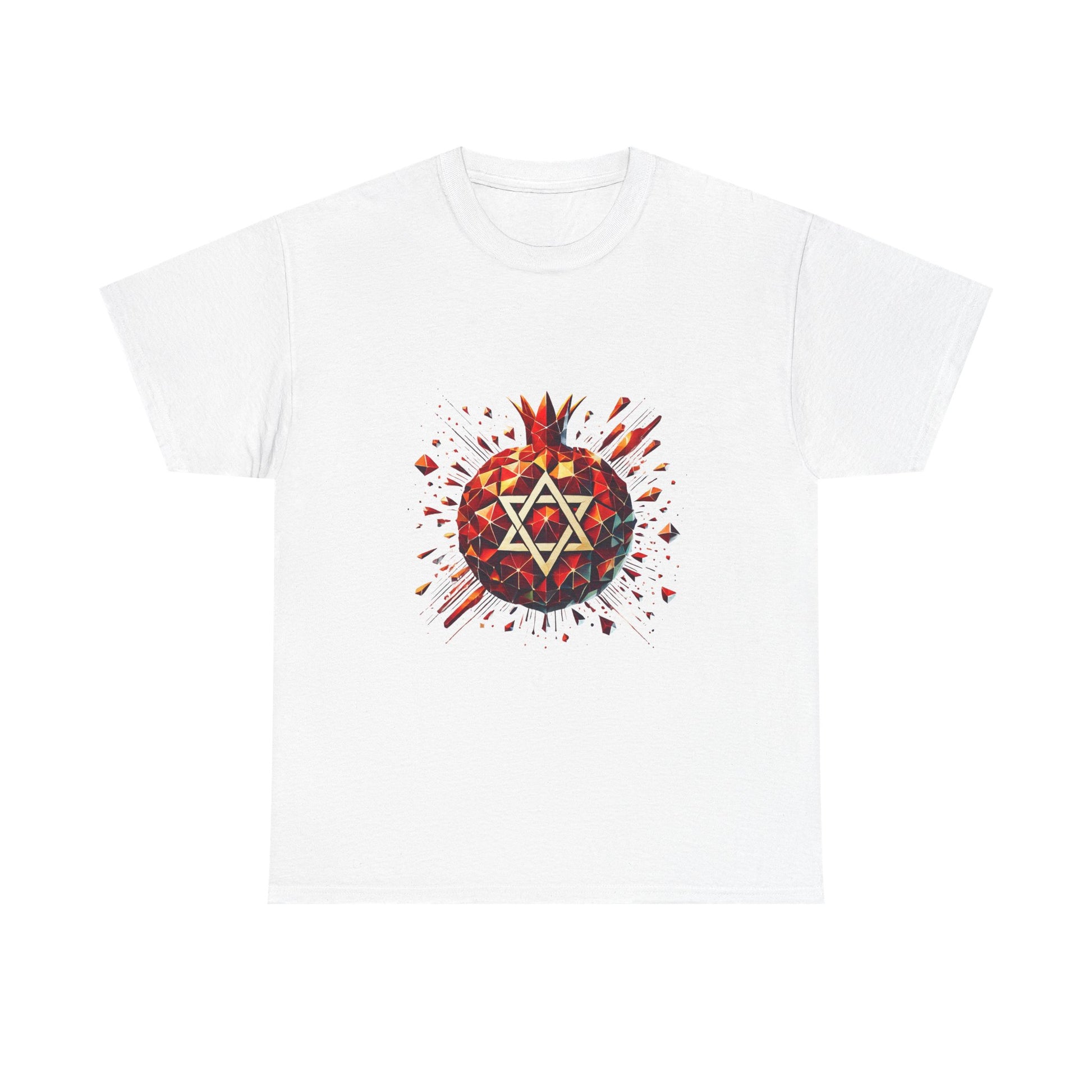 Pomegranate Star of David Unisex Heavy Cotton Tee - American Zionist