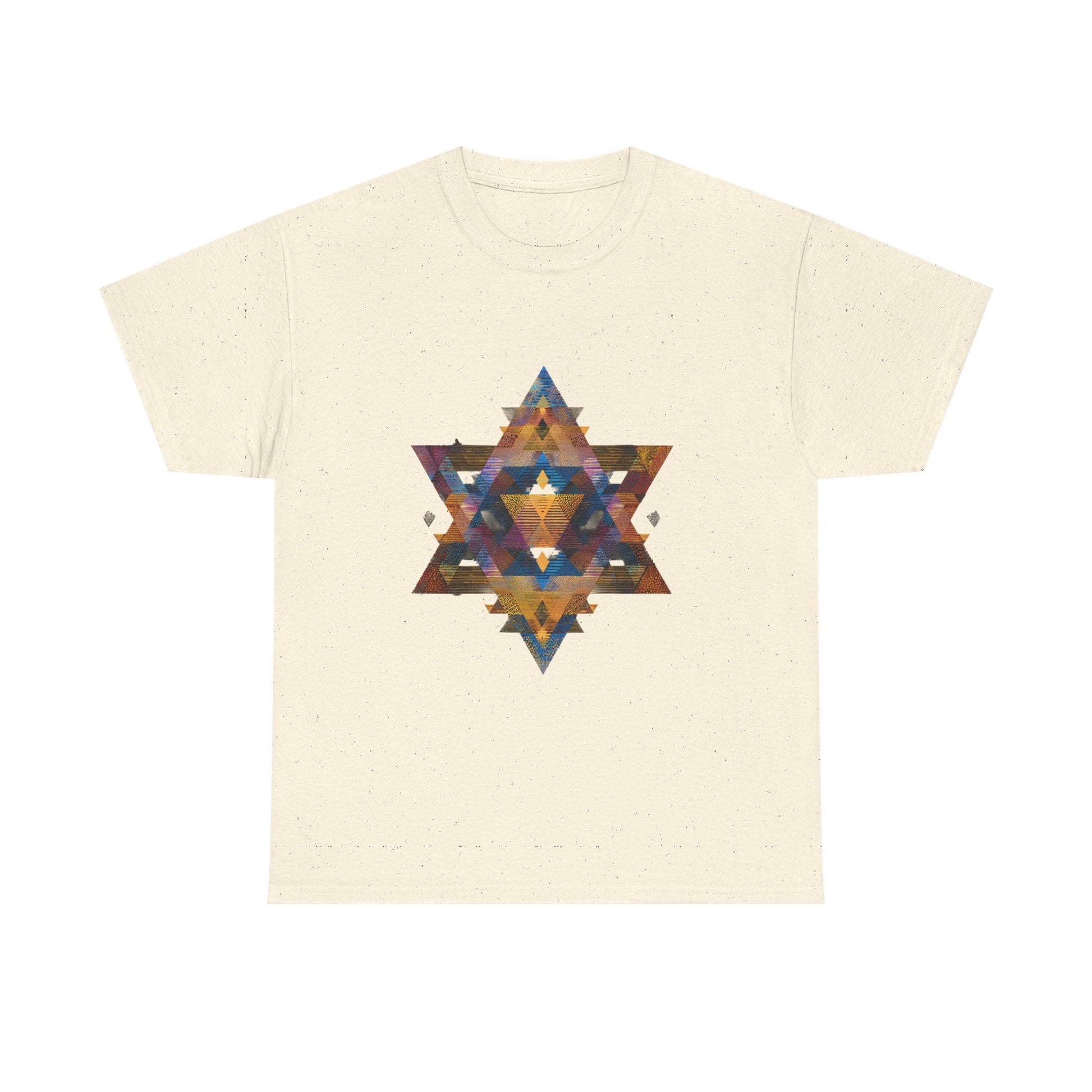Star of David Geometric Unisex Heavy Cotton Tee - American Zionist
