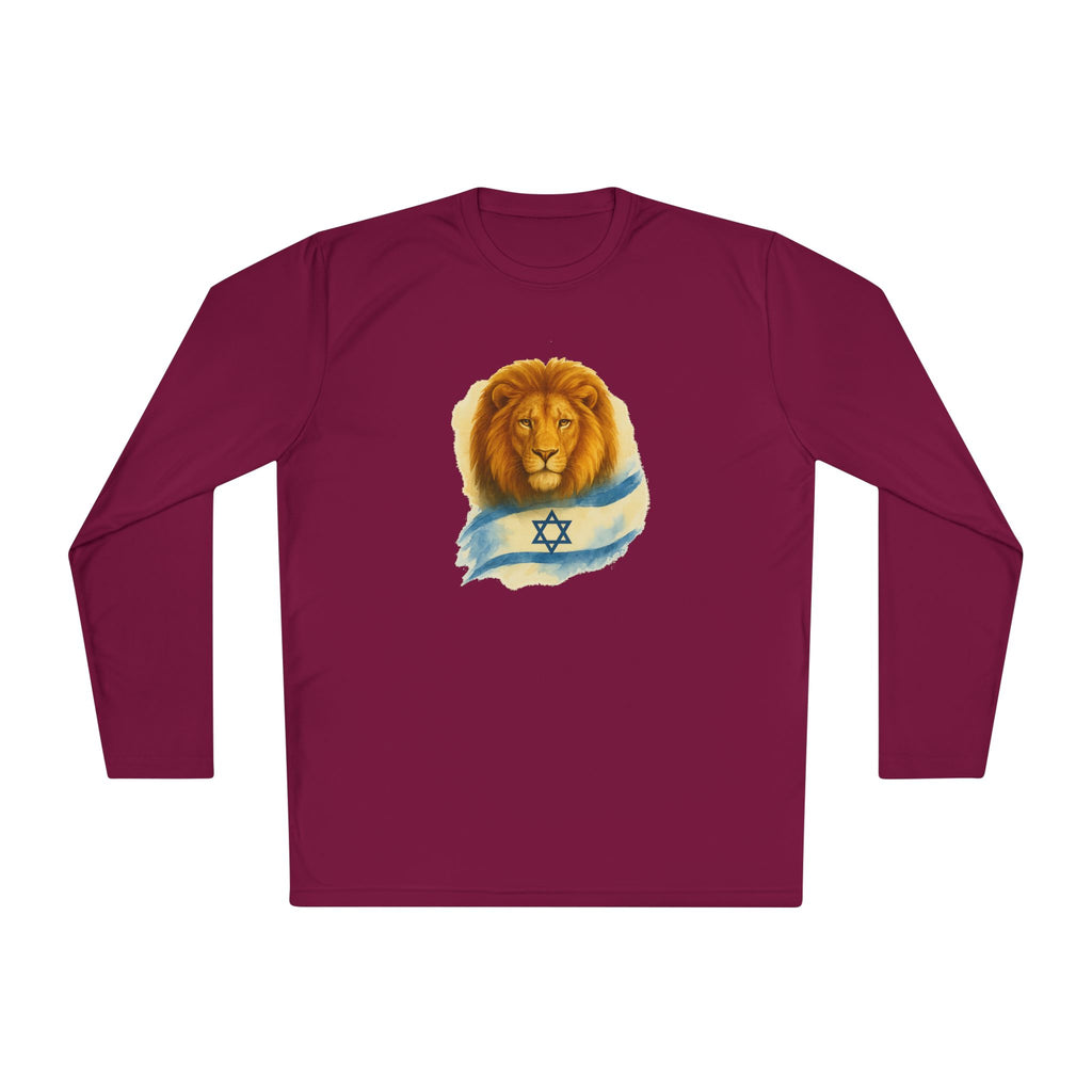 Lion Of Israel Unisex Lightweight Long Sleeve Tee - American Zionist