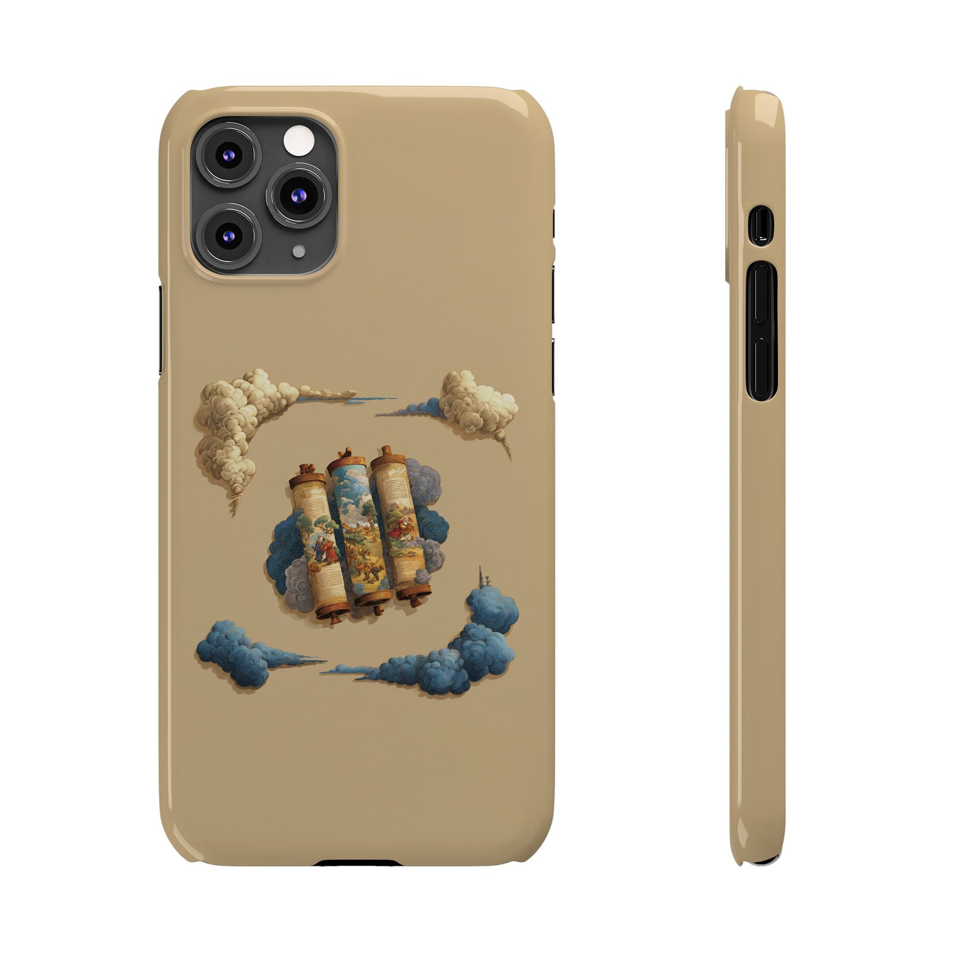 Cloudy Scroll of Moses Slim Phone Cases - American Zionist