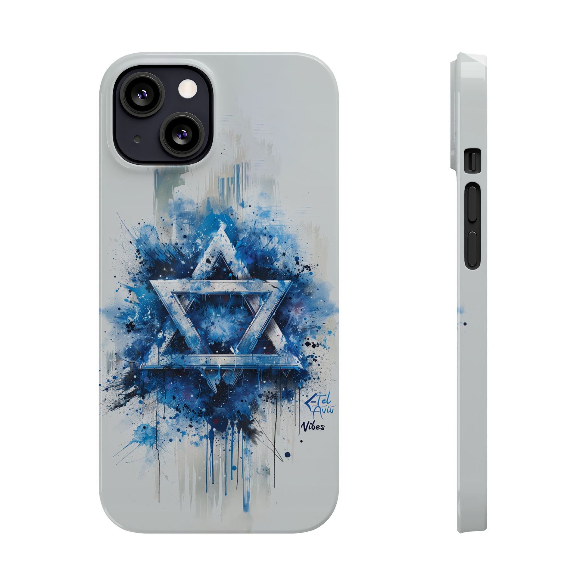 Graffiti Star of David Slim Phone Cases - American Zionist