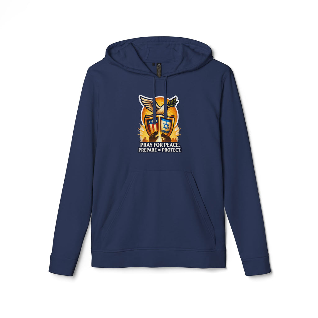 Pray For Peace adidas Unisex Fleece Hoodie - American Zionist