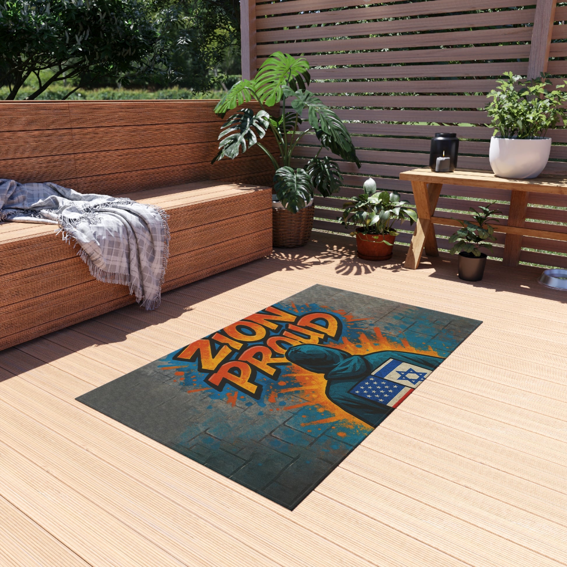 Zion Proud Outdoor Rug - American Zionist