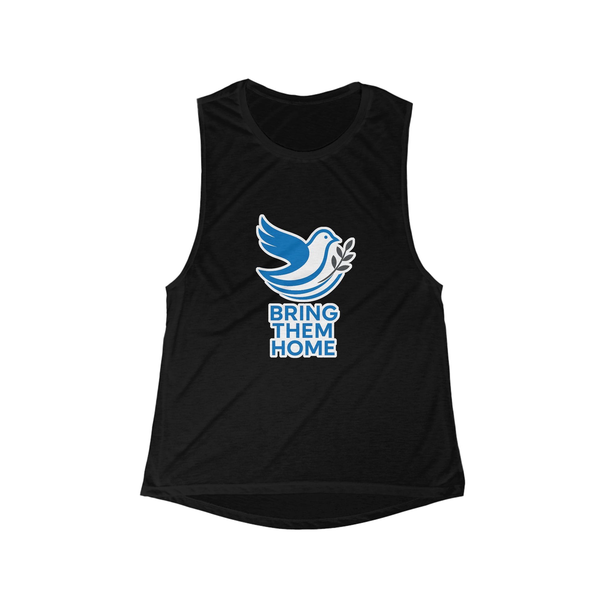 Dove Bring Them Home Women's Flowy Scoop Muscle Tank - American Zionist