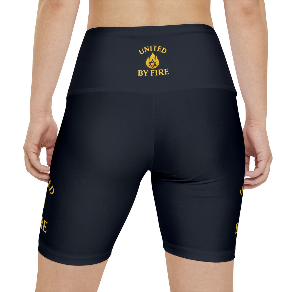 United By Fire Women's Workout Shorts (AOP) - American Zionist