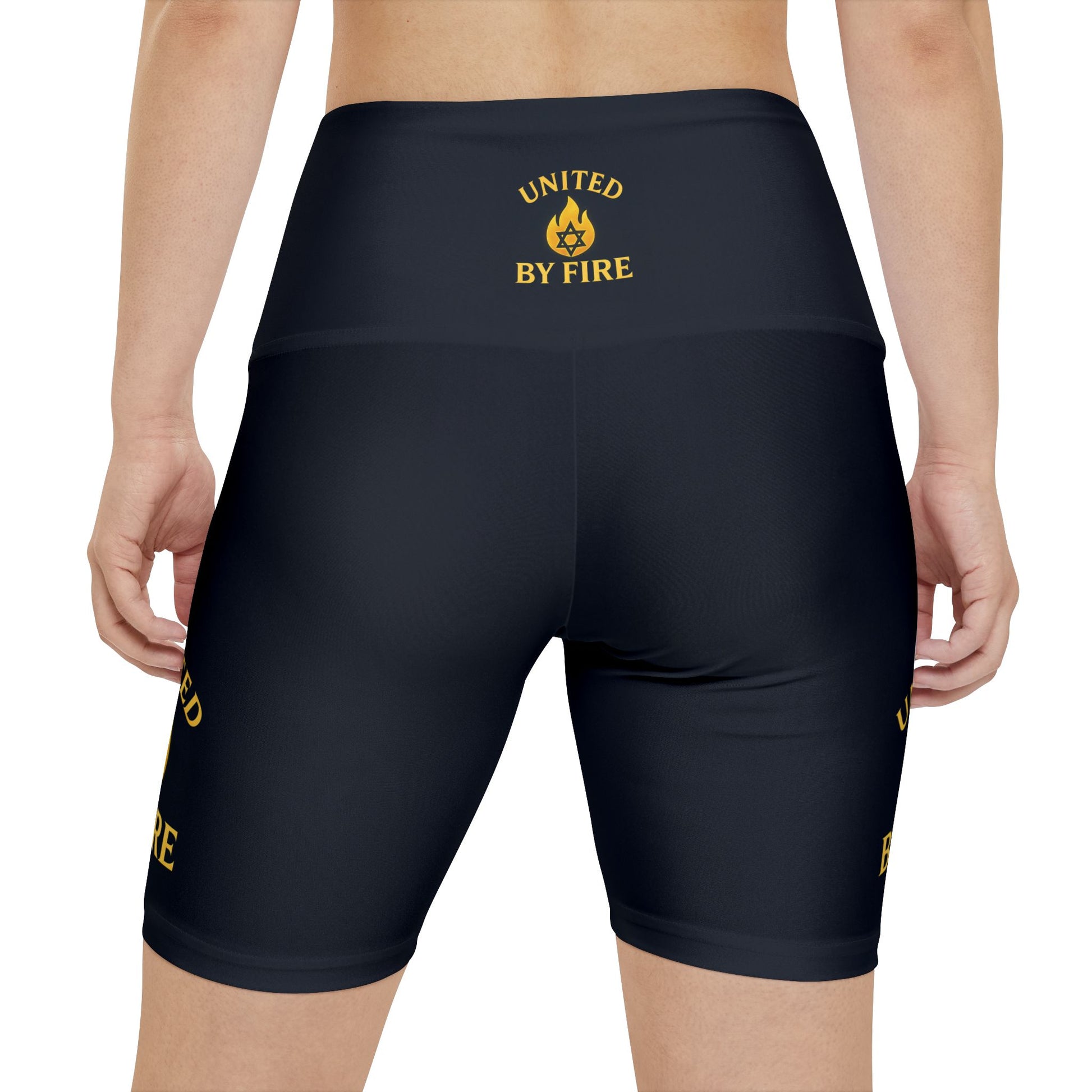 United By Fire Women's Workout Shorts (AOP) - American Zionist