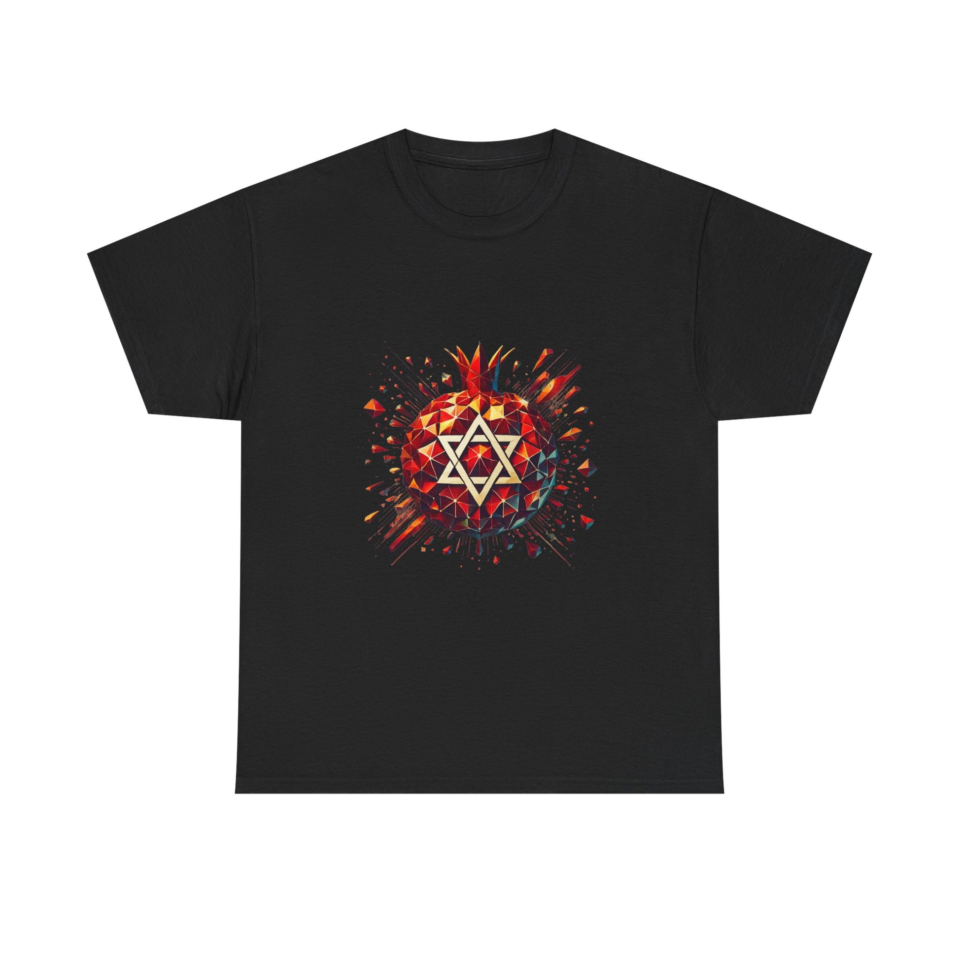 Pomegranate Star of David Unisex Heavy Cotton Tee - American Zionist